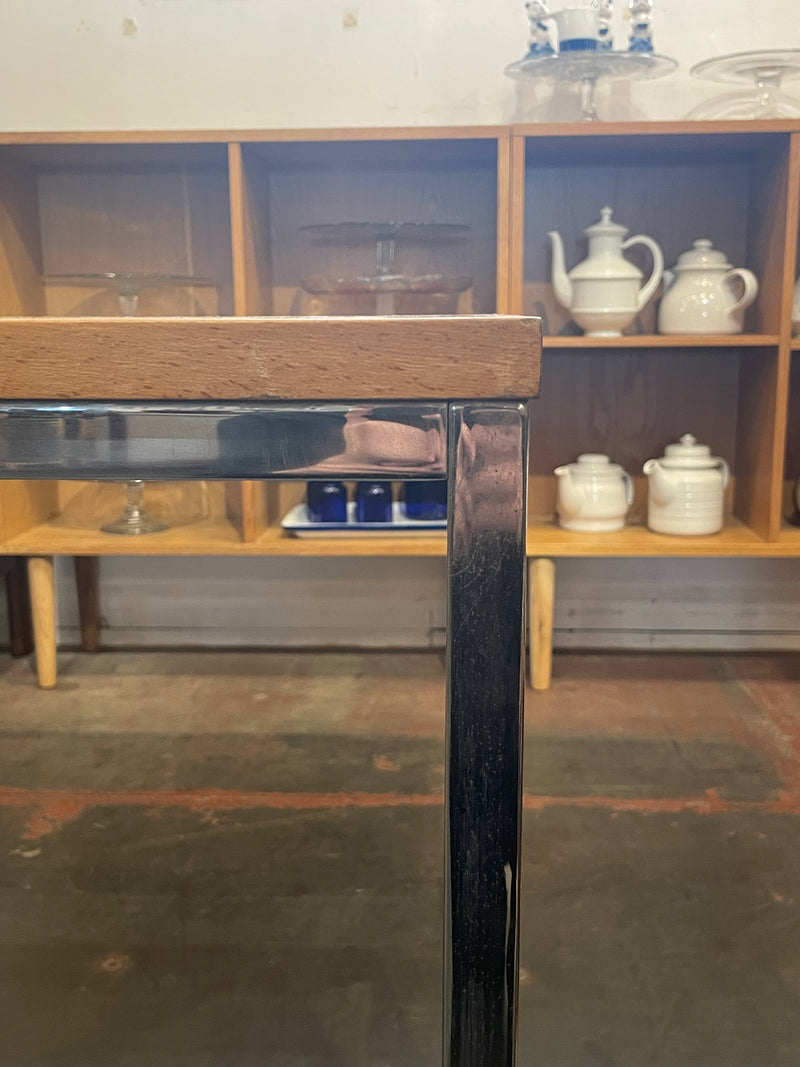 【シャークアタック購入】タイル天板 アンティーク ローテーブル/ヴィンテージ オークウッドテーブル/デスク VINTAGE シャークアタック