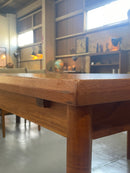 チークウッドエクステンションダイニングテーブル <br>1960's~1970's <br>TAMAGAWA BASE