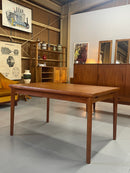 チークウッドエクステンションダイニングテーブル <br>1960's~1970's <br>TAMAGAWA BASE