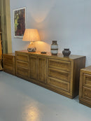 Oak wood coffee table<br> TAMAGAWA BASE