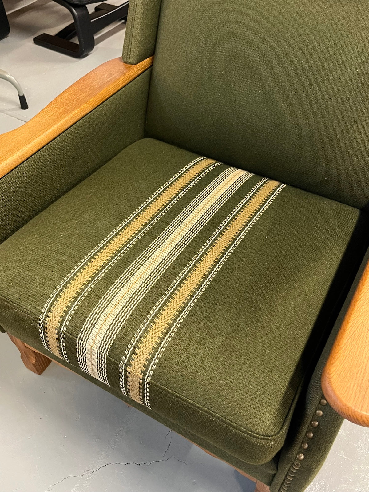 ファブリック  ハイバックラウンジチェア - 1970's , Denmark