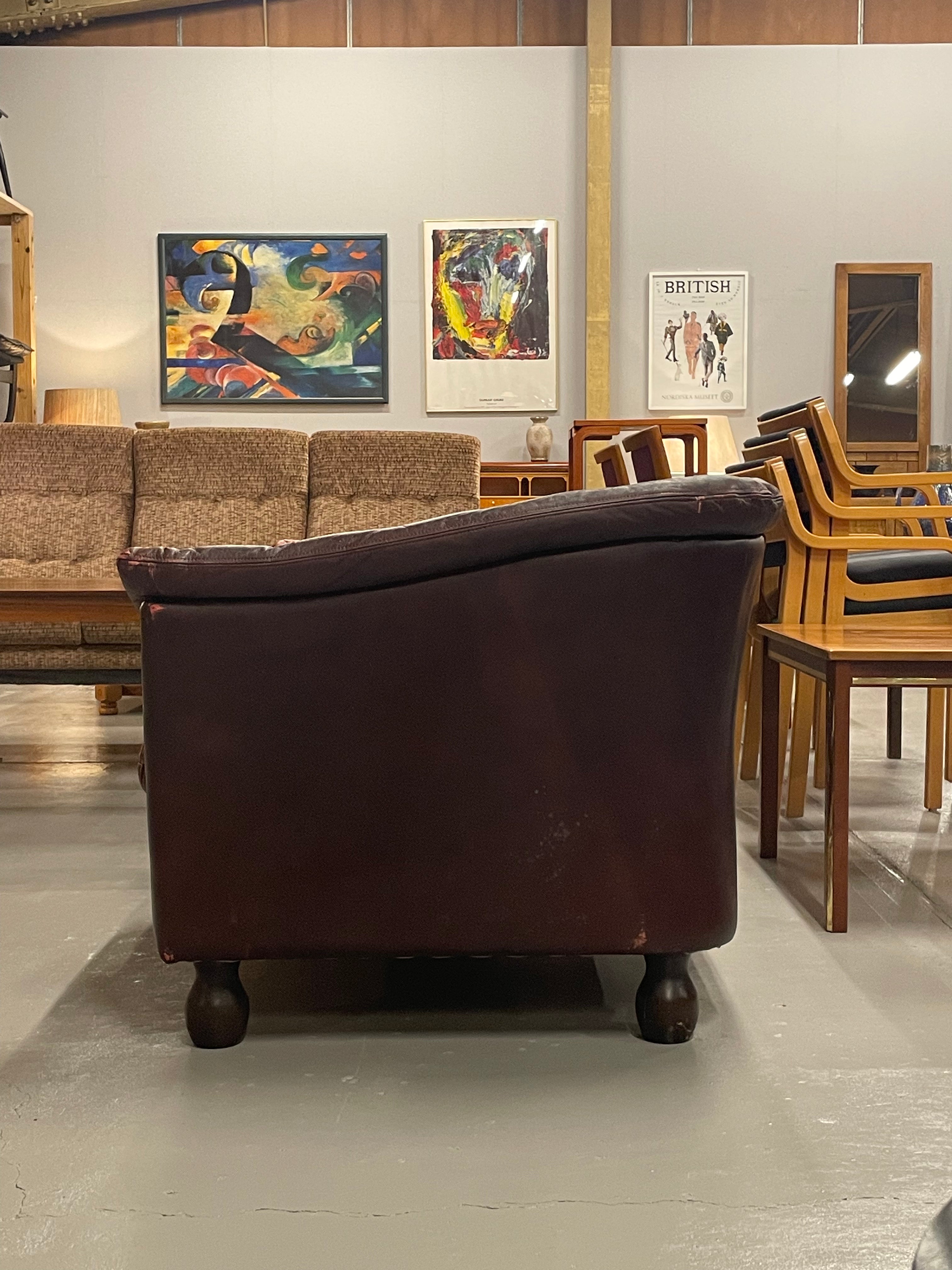 WIELS MOBLER HAARBY - 2シーター チェスターフィールドソファ - 1970-80's , Denmark - TAMAGAWA BASE