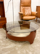 ガラストップコーヒーテーブル <br> cerote antiques - ヴィンテージ SHARK ATTACK