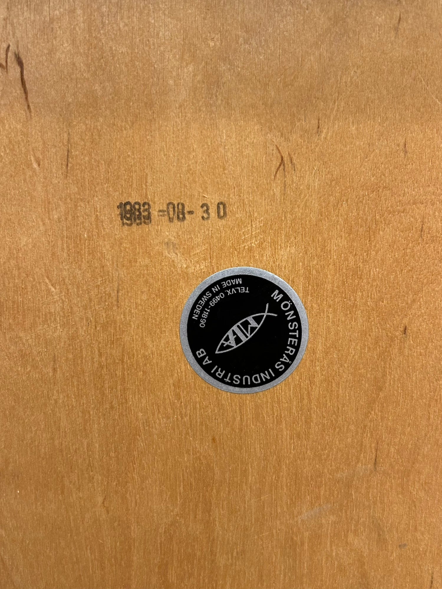 MÖNSTERÅS INDUSTRI AB - ダイニングチェア - 1983 , Sweden - cerote antiques