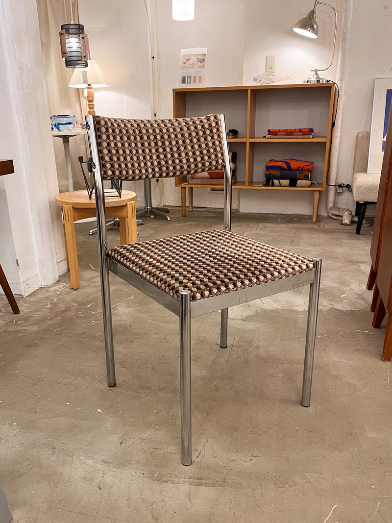 クロームスチール ダイニングチェア <br>cerote antiques