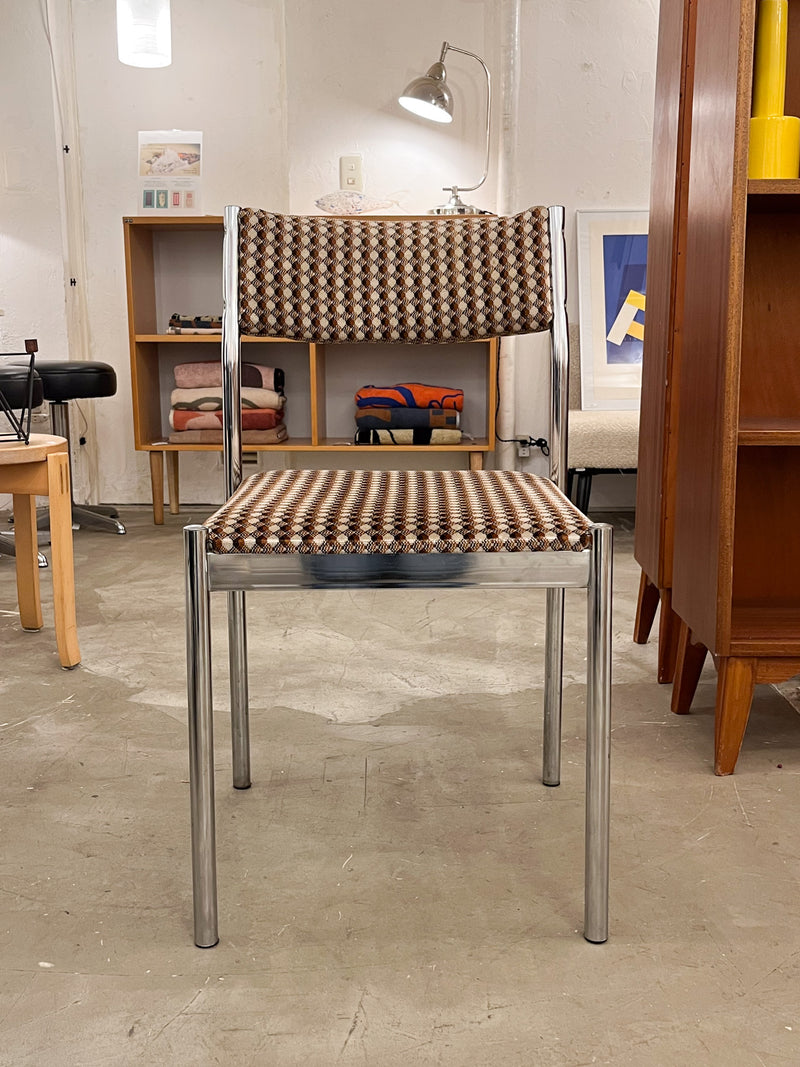 クロームスチール ダイニングチェア <br>cerote antiques