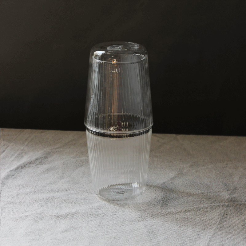 mod. Luisa | bonne nuit -millerighe   Carafe&Glass set<br>bob's box