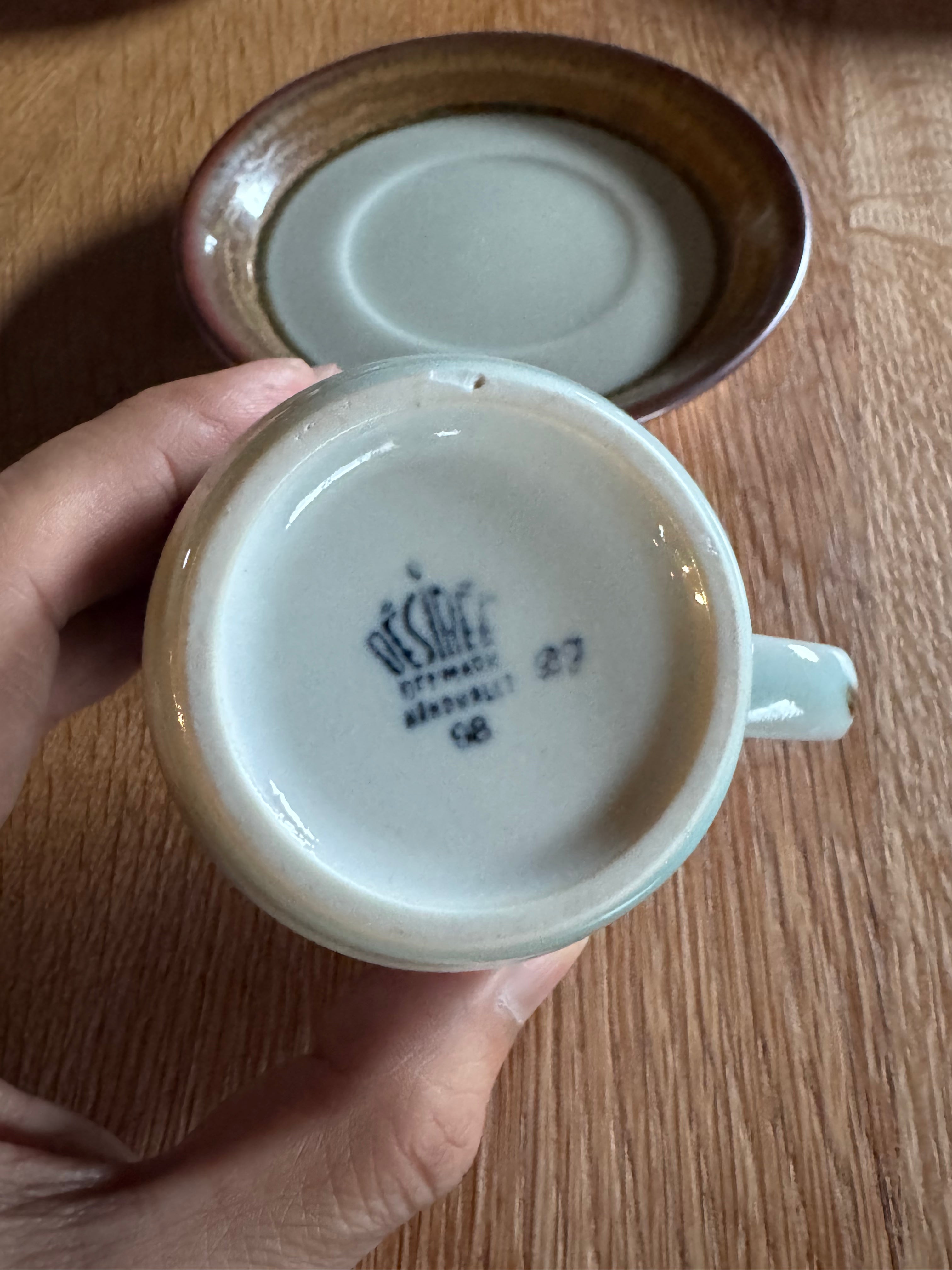 Desiree - "Diskos" セラミック カップ&ソーサー - Denmark - cerote antiques