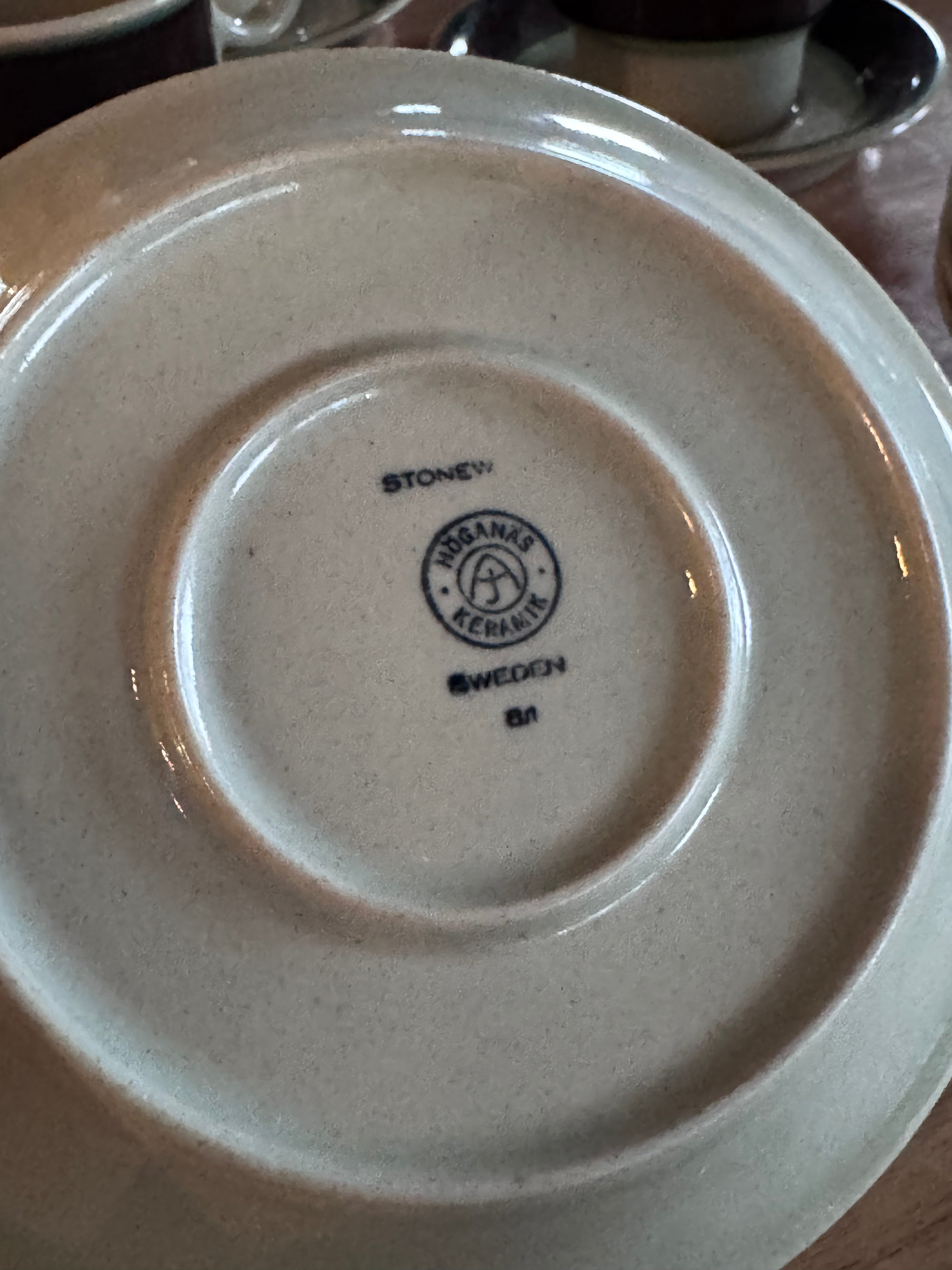 Höganäs Keramik , Hertha Bengtson - "AGAT" セラミック プレート - 1960's , Sweden - reload店 - cerote antiques