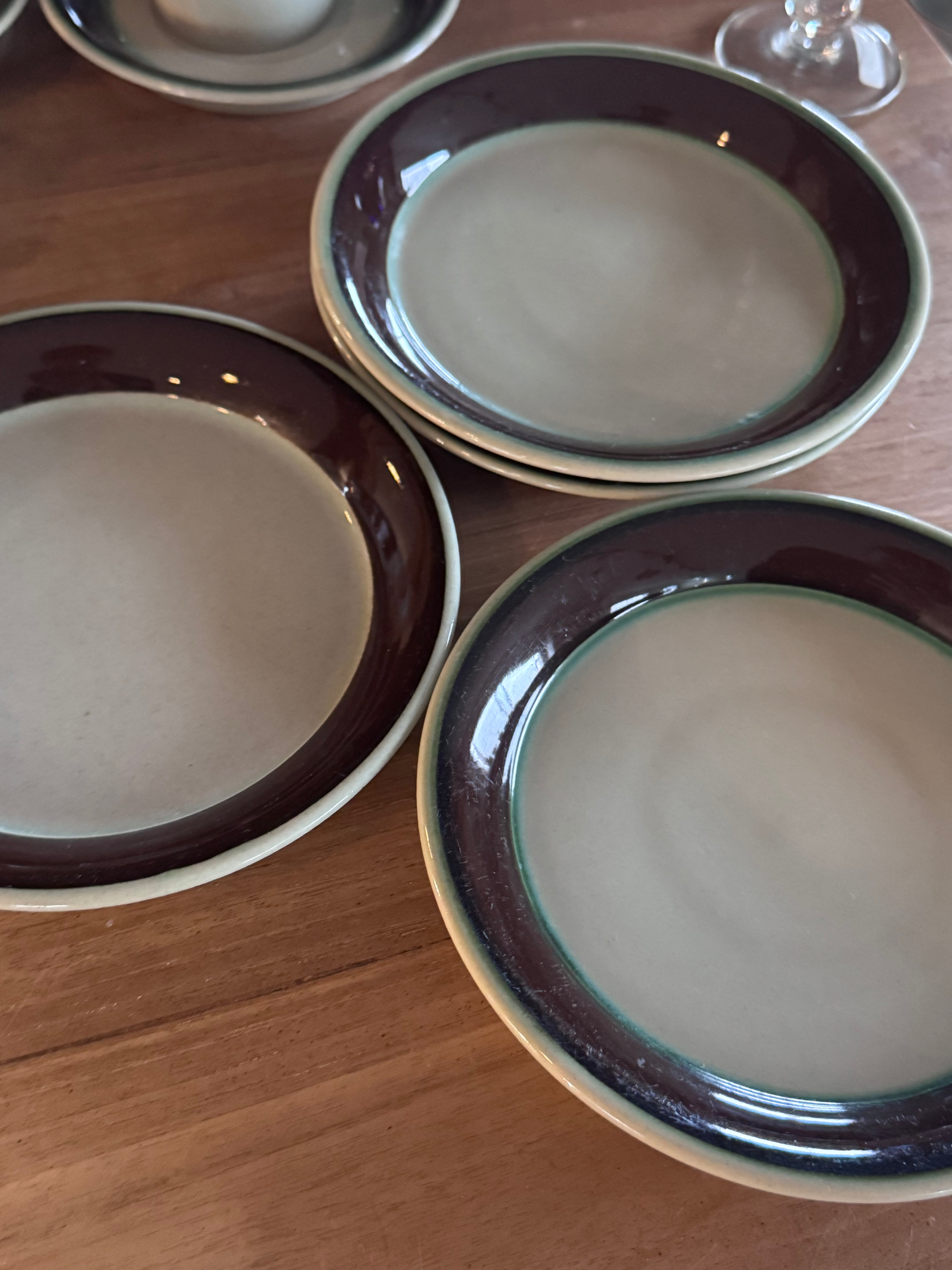 Höganäs Keramik , Hertha Bengtson - "AGAT" セラミック プレート - 1960's , Sweden - reload店 - cerote antiques