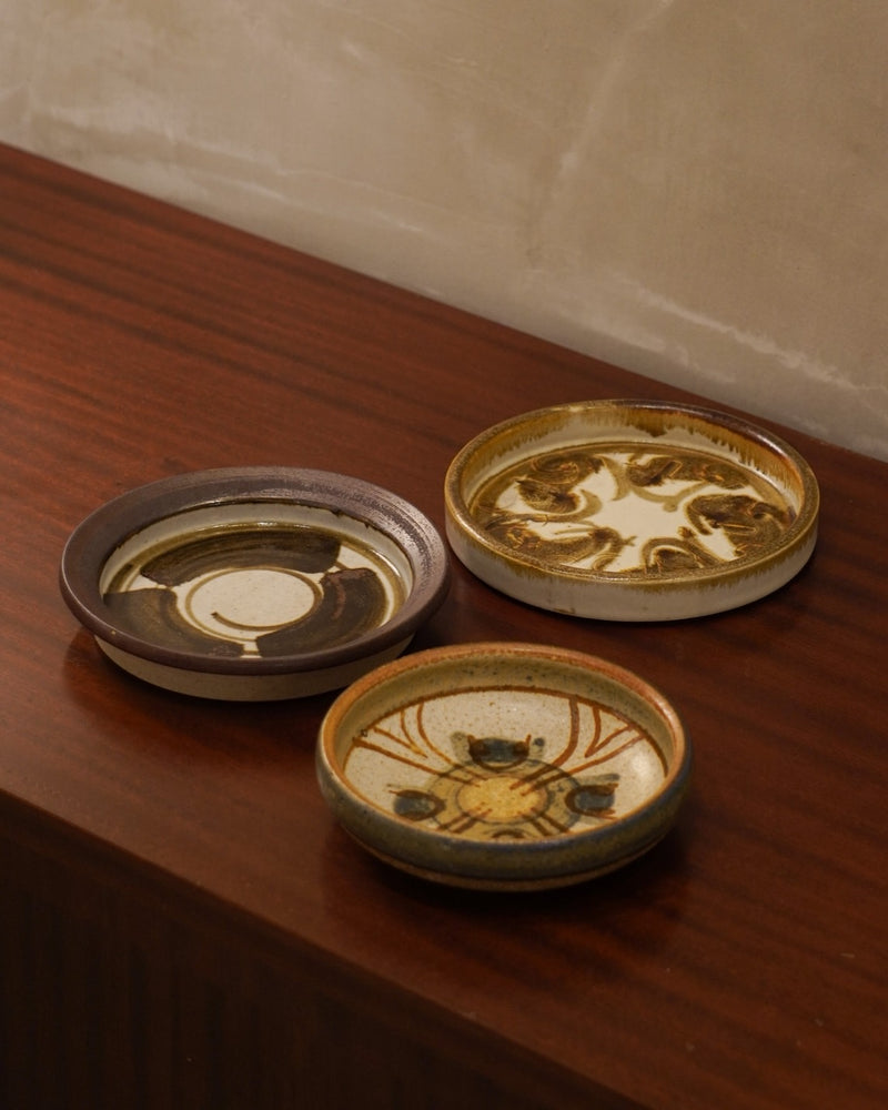 SOHOLM社 , Poul Barndborg , Noomi Backhausen<br>Erikaシリーズ , セラミックプレート<br>1970's , Denmark <br>bob's box