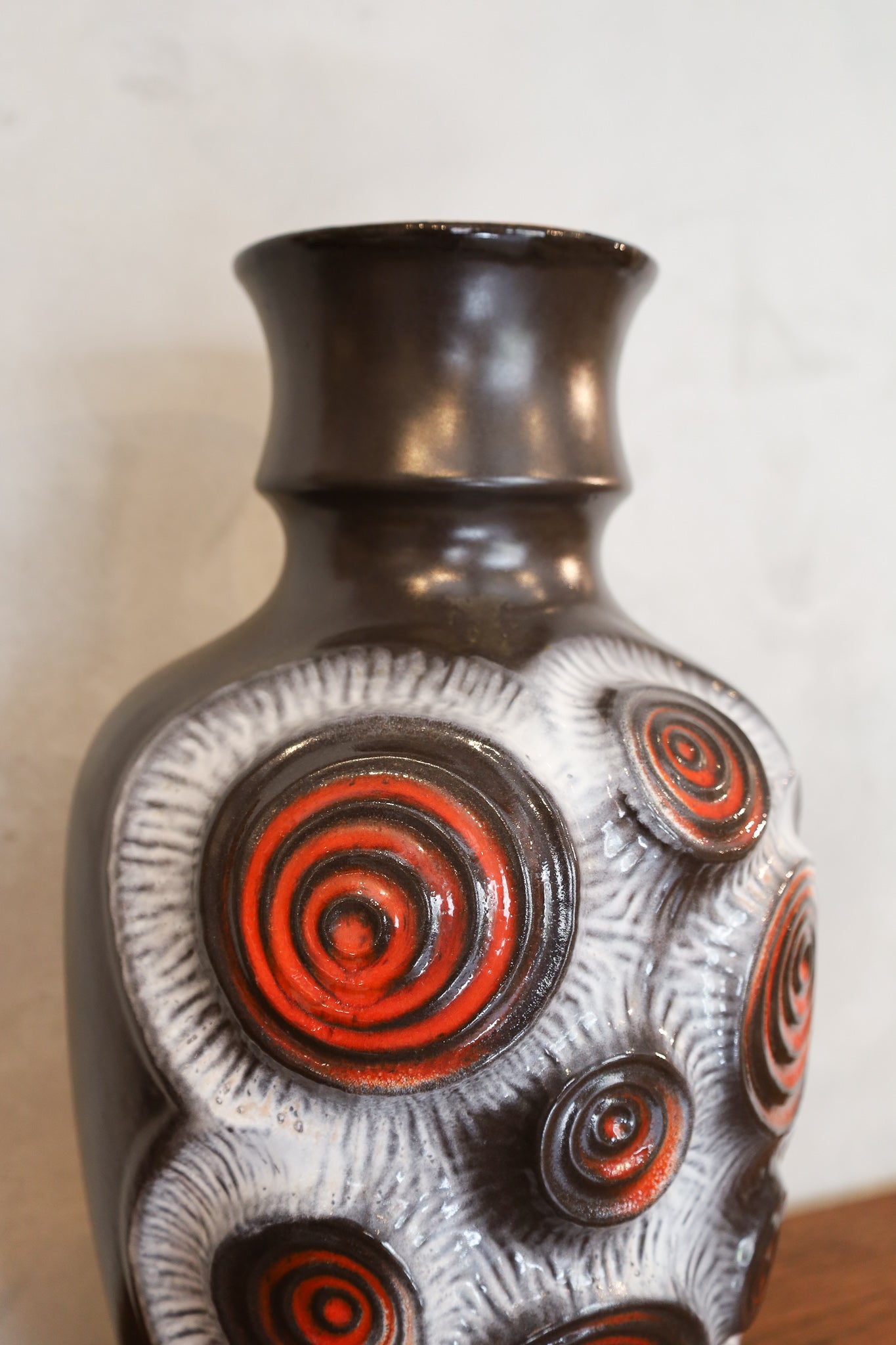 Bay Keramik 84/40 - Fat Lava セラミックフラワーベース - 1960's-1970's , West Germany - cerote antiques