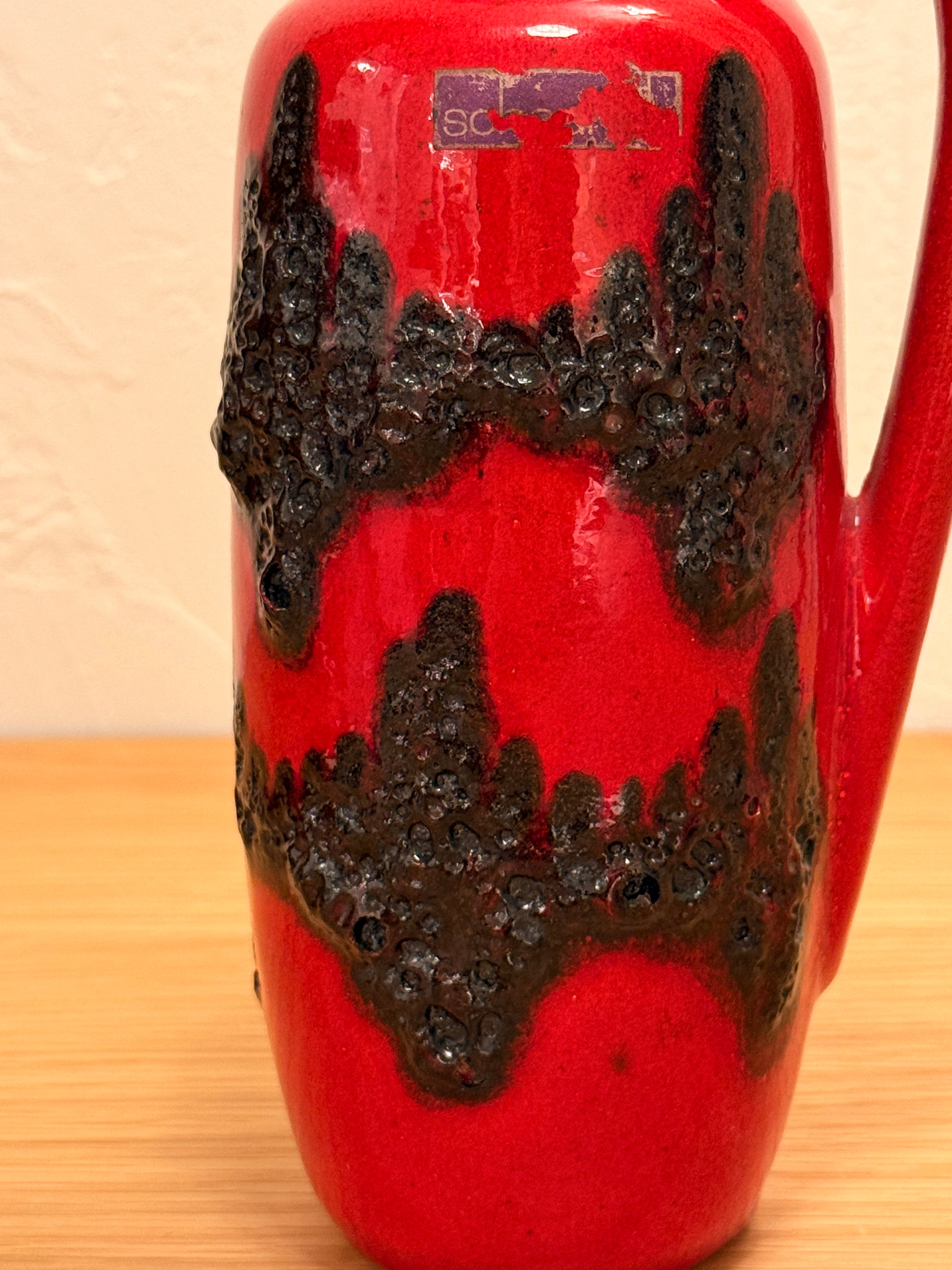 Scheurich 275/20 - Fat Lava - セラミック フラワーベース - 1960's , West Germany - cerote antiques