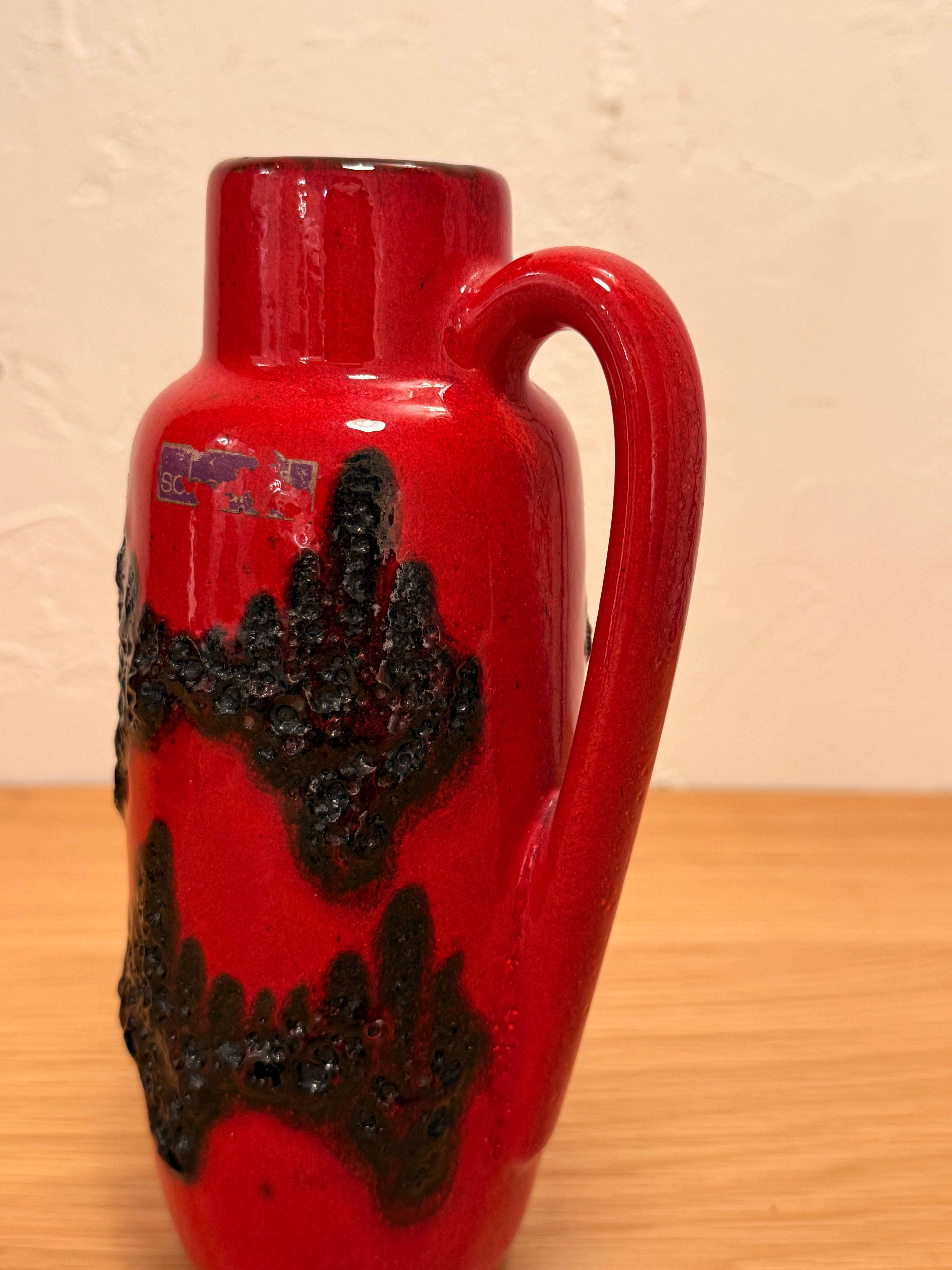 Scheurich 275/20 - Fat Lava - セラミック フラワーベース - 1960's , West Germany - cerote antiques