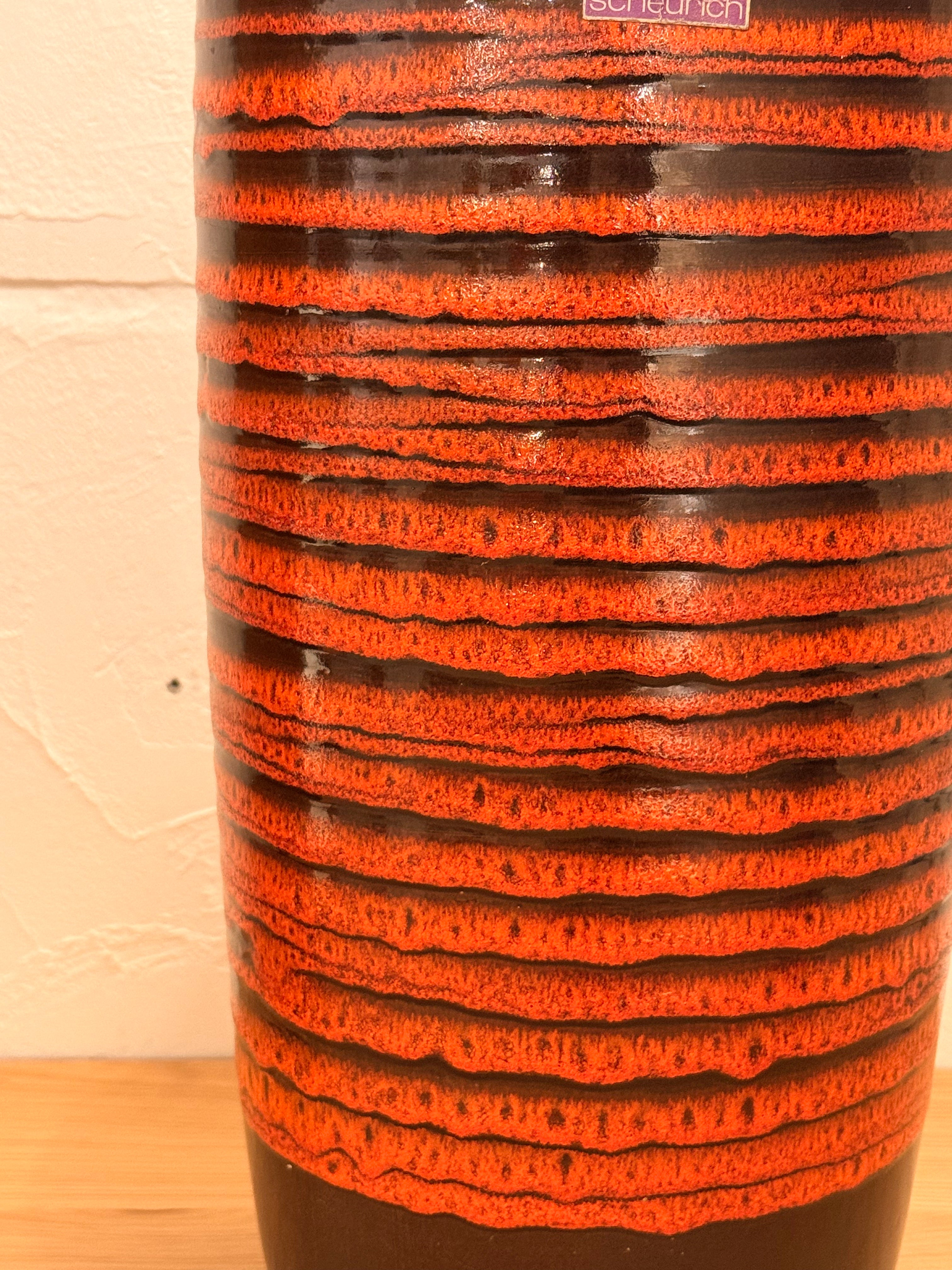 Scheurich 517/45 - Fat Lava - セラミック フラワーベース - 1960's-1970's , West Germany - cerote antiques