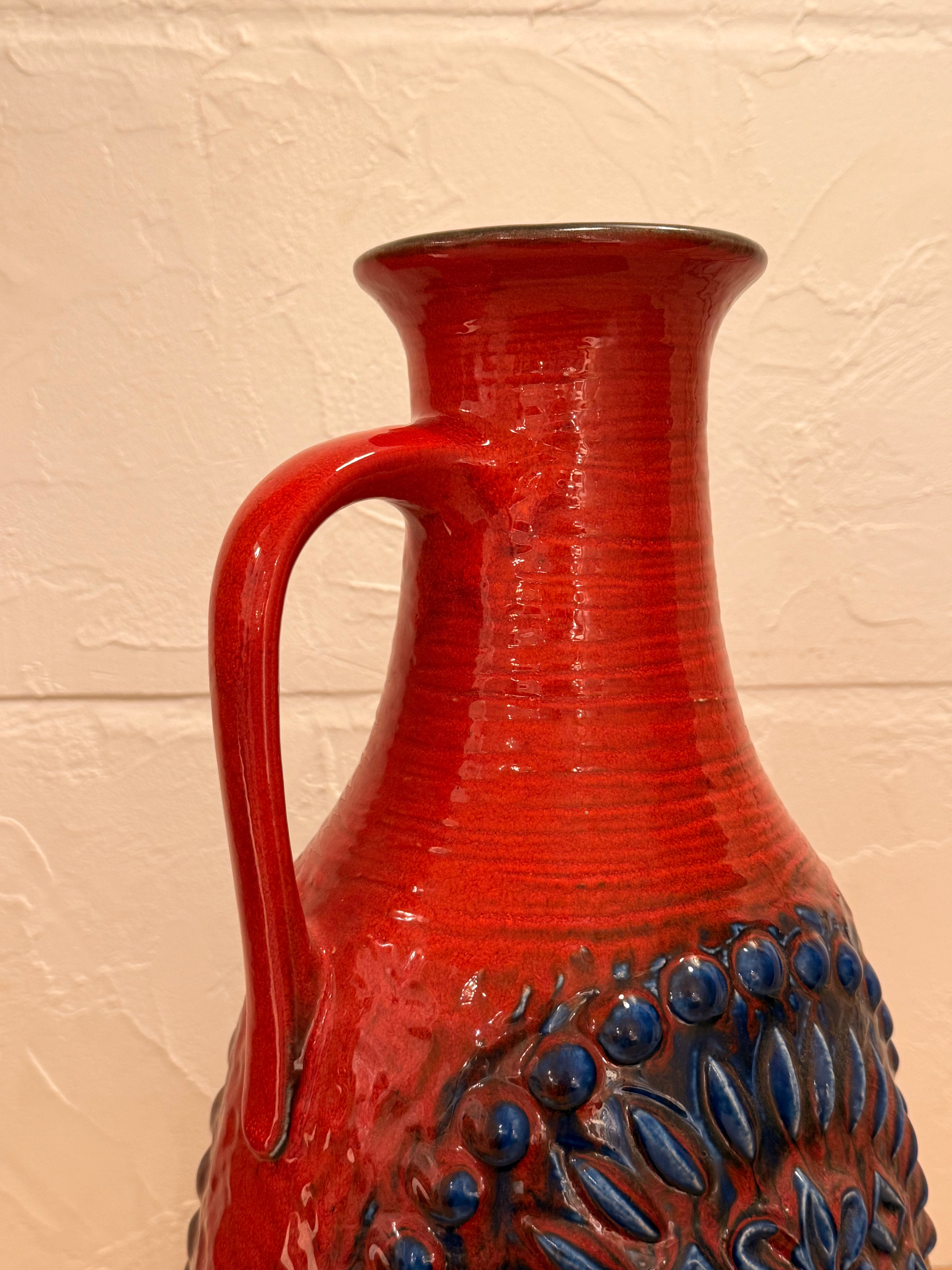 Carstens Tönnieshof 7406/45 , Trude Carstens - Fat Lava - セラミック フラワーベース - 1960's , West Germany