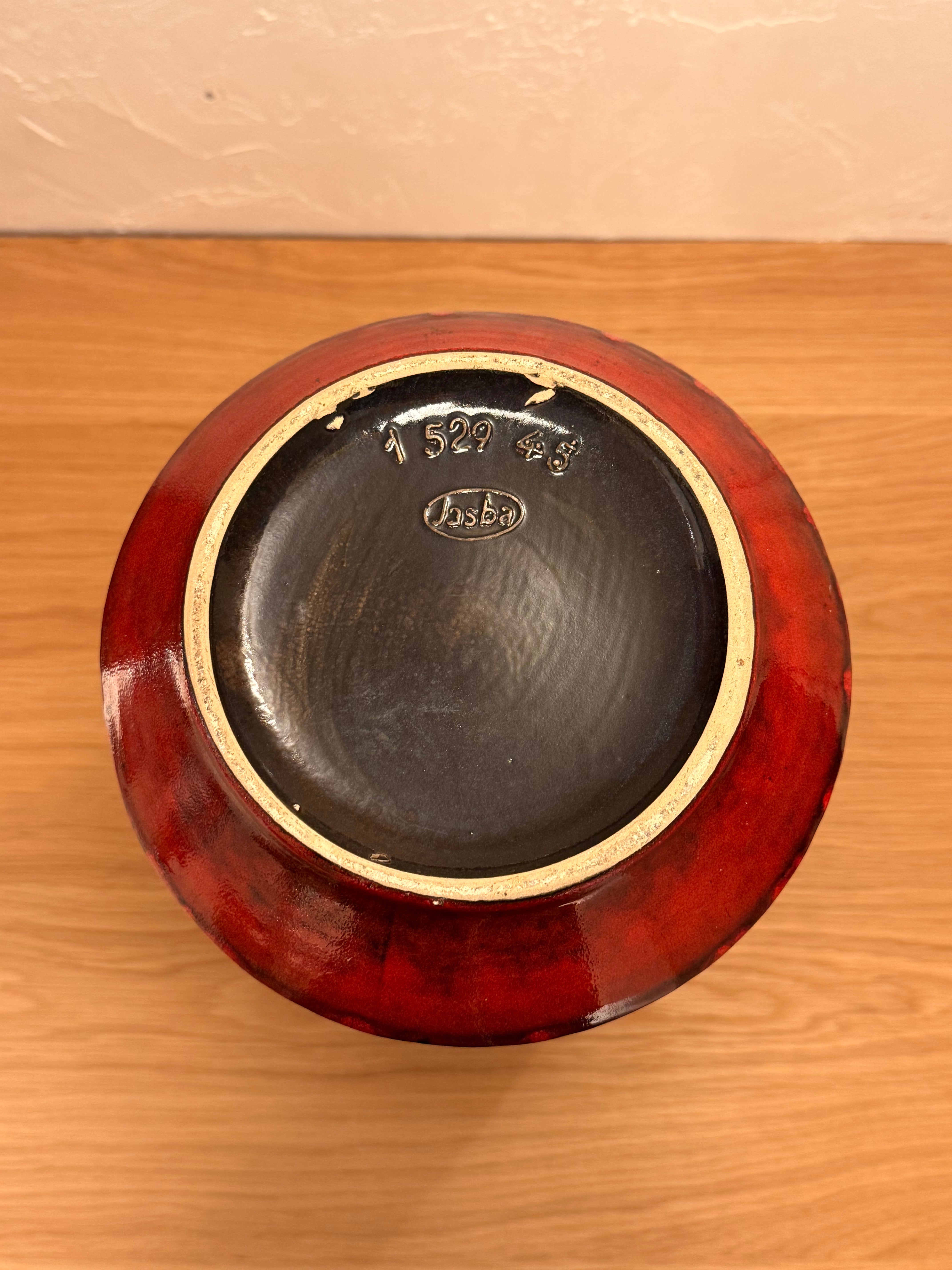 Jasba 1529/45 - Fat Lava - セラミック フラワーベース - 1960's-1970's , West Germany