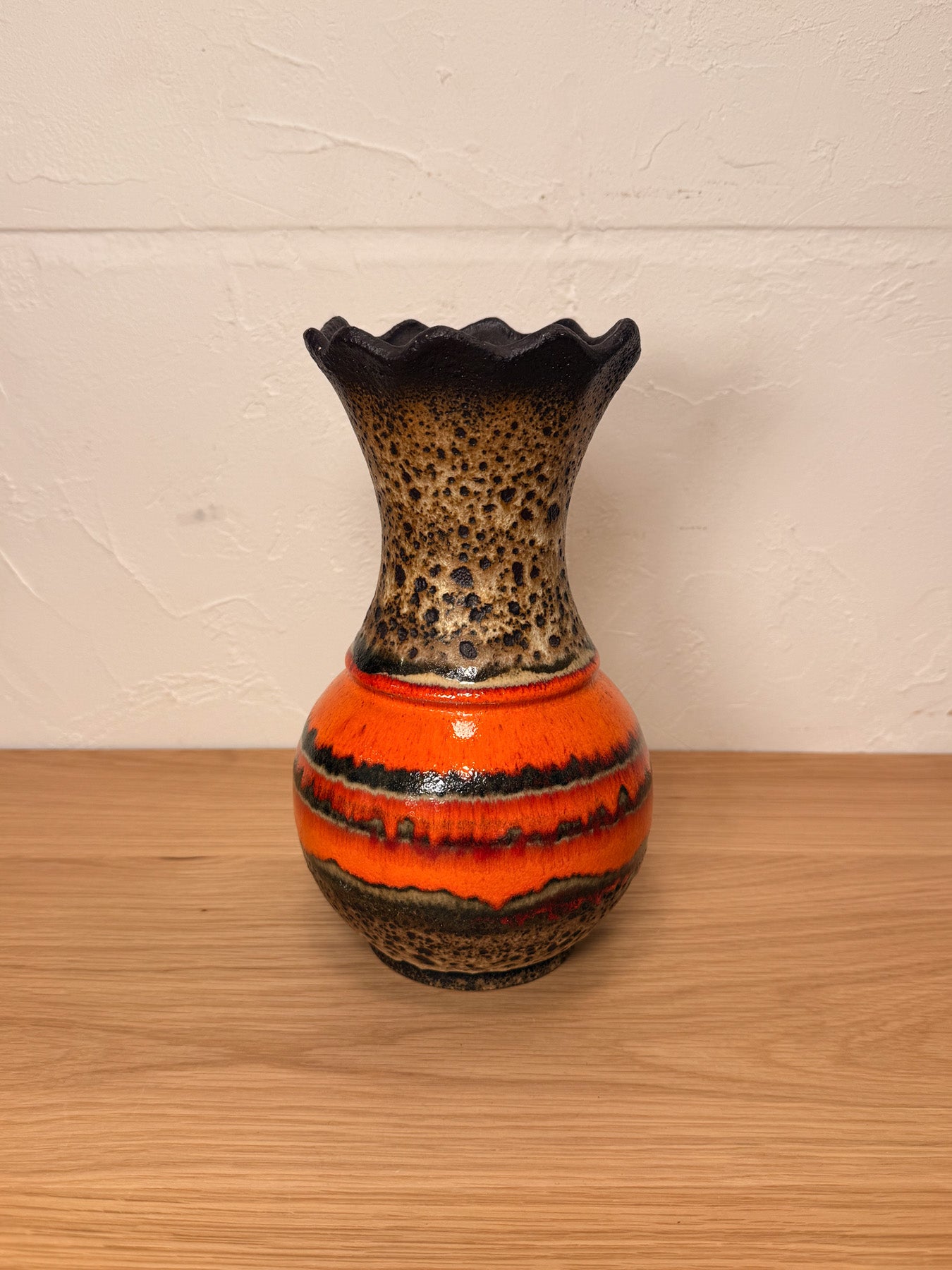 Fat Lava - セラミック フラワーベース - West Germany - cerote antiques