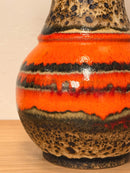 Fat Lava <br>セラミック フラワーベース <br> West Germany <br>cerote antiques
