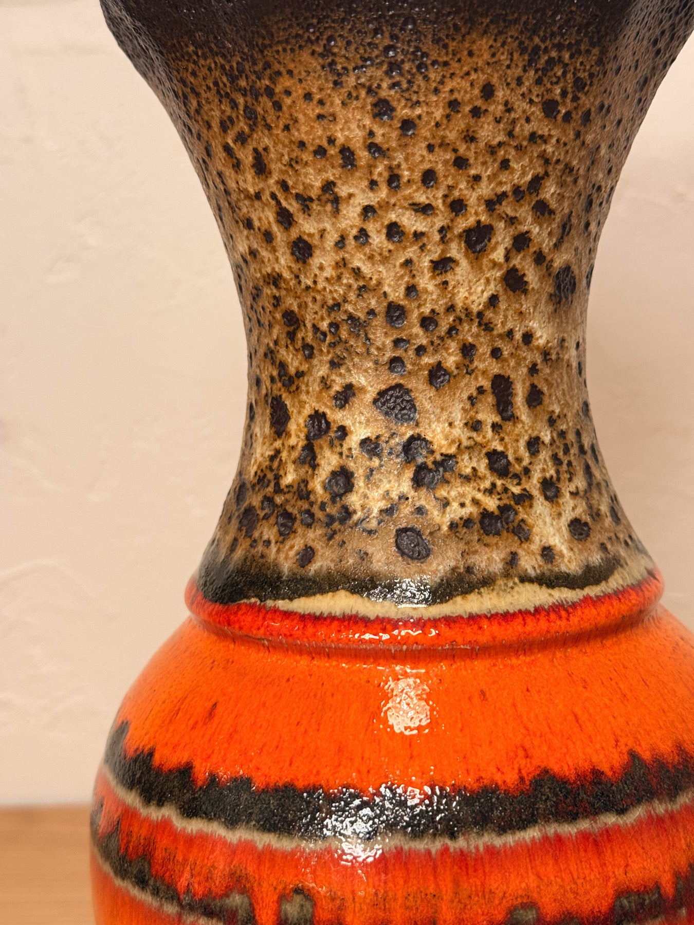 Fat Lava - セラミック フラワーベース - West Germany - cerote antiques