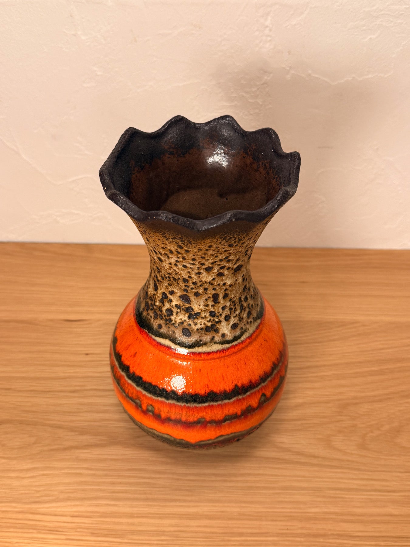 Fat Lava - セラミック フラワーベース - West Germany - cerote antiques