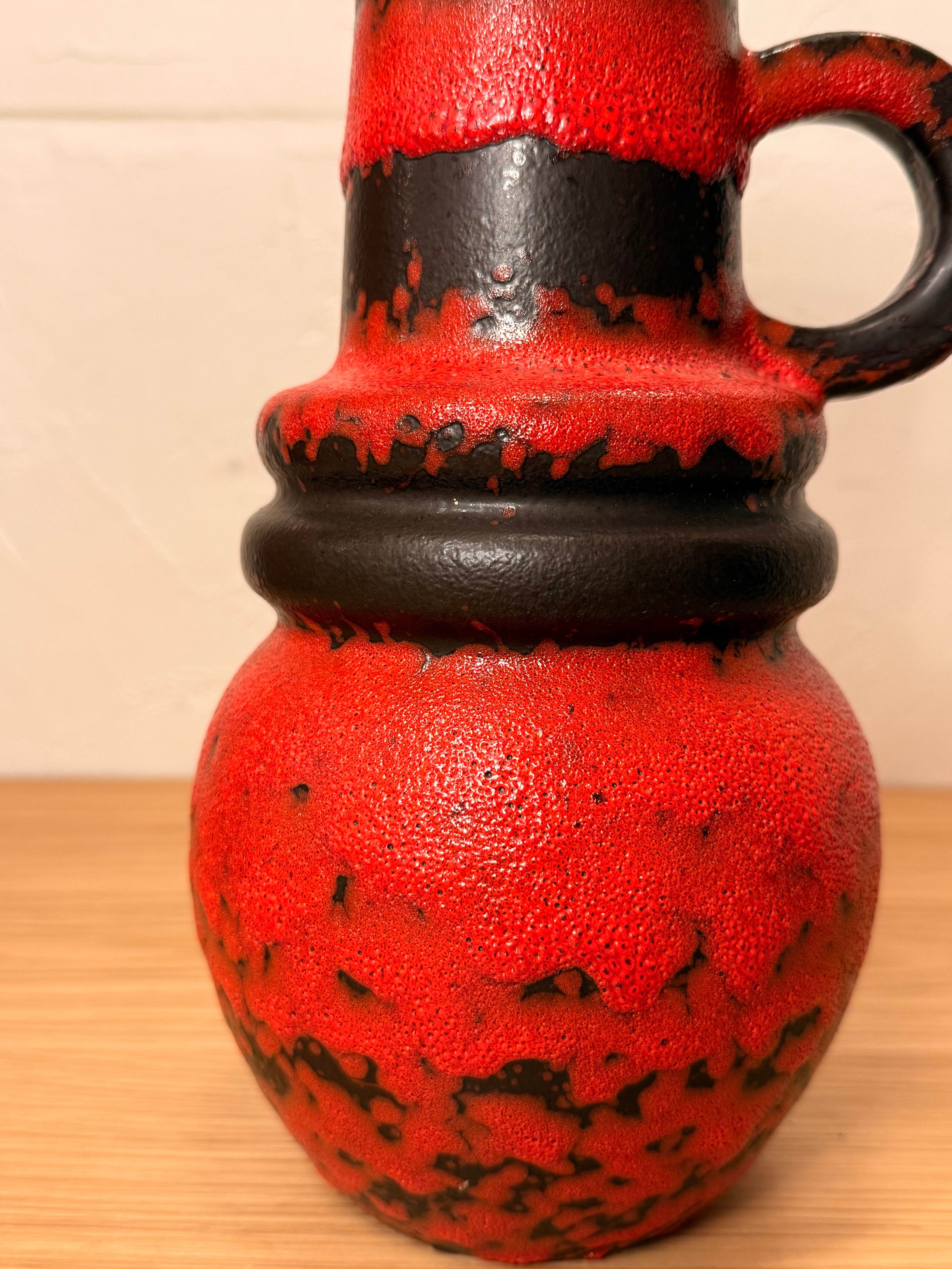 Scheurich "Wien" 428/26 , A.Seide - Fat Lava - セラミック フラワーベース - 1960's-1970's , West Germany
