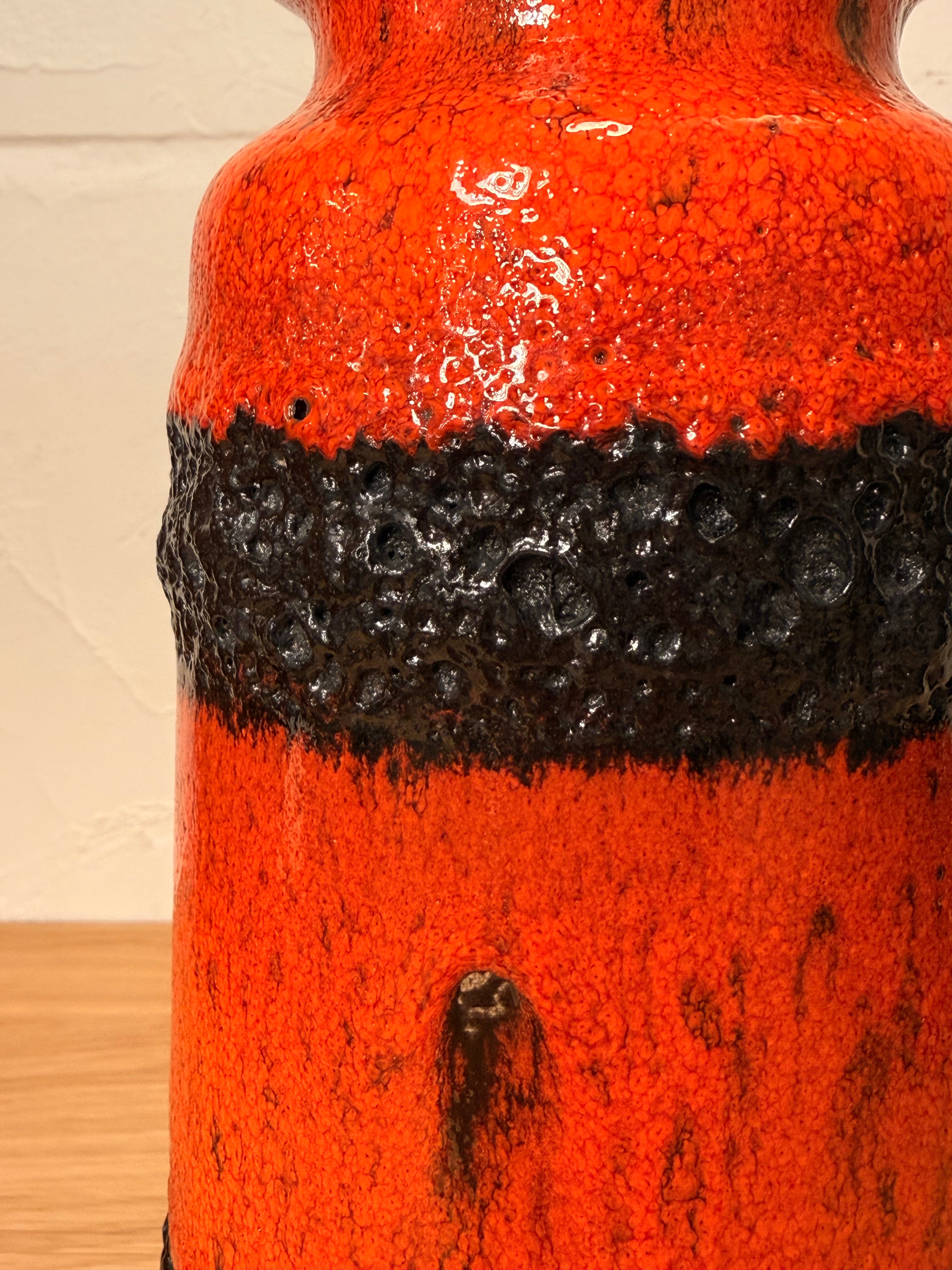 Scheurich 206/27 - Fat Lava - セラミック フラワーベース - 1960's-1970's , West Germany - cerote antiques