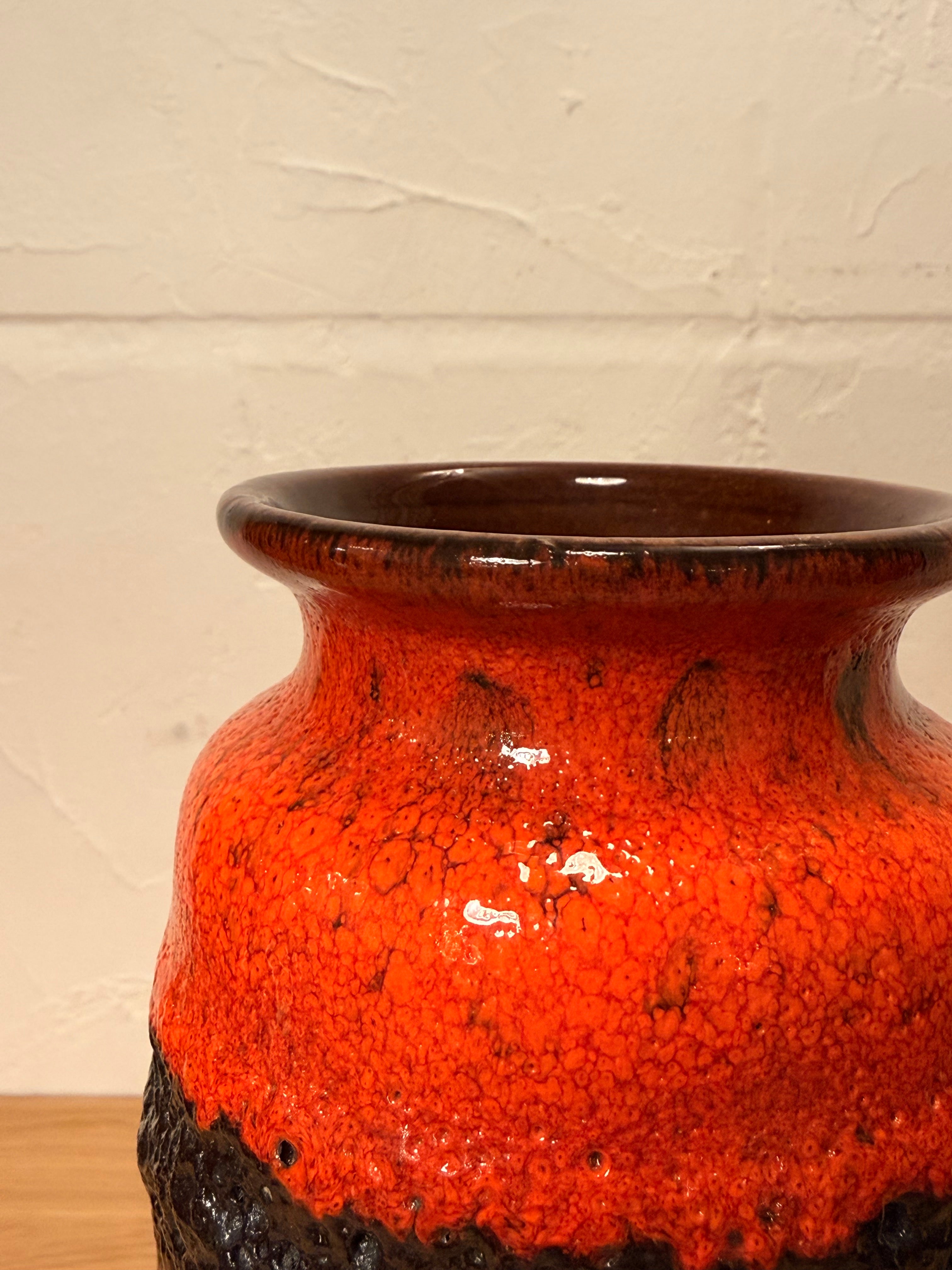 Scheurich 206/27 - Fat Lava - セラミック フラワーベース - 1960's-1970's , West Germany - cerote antiques