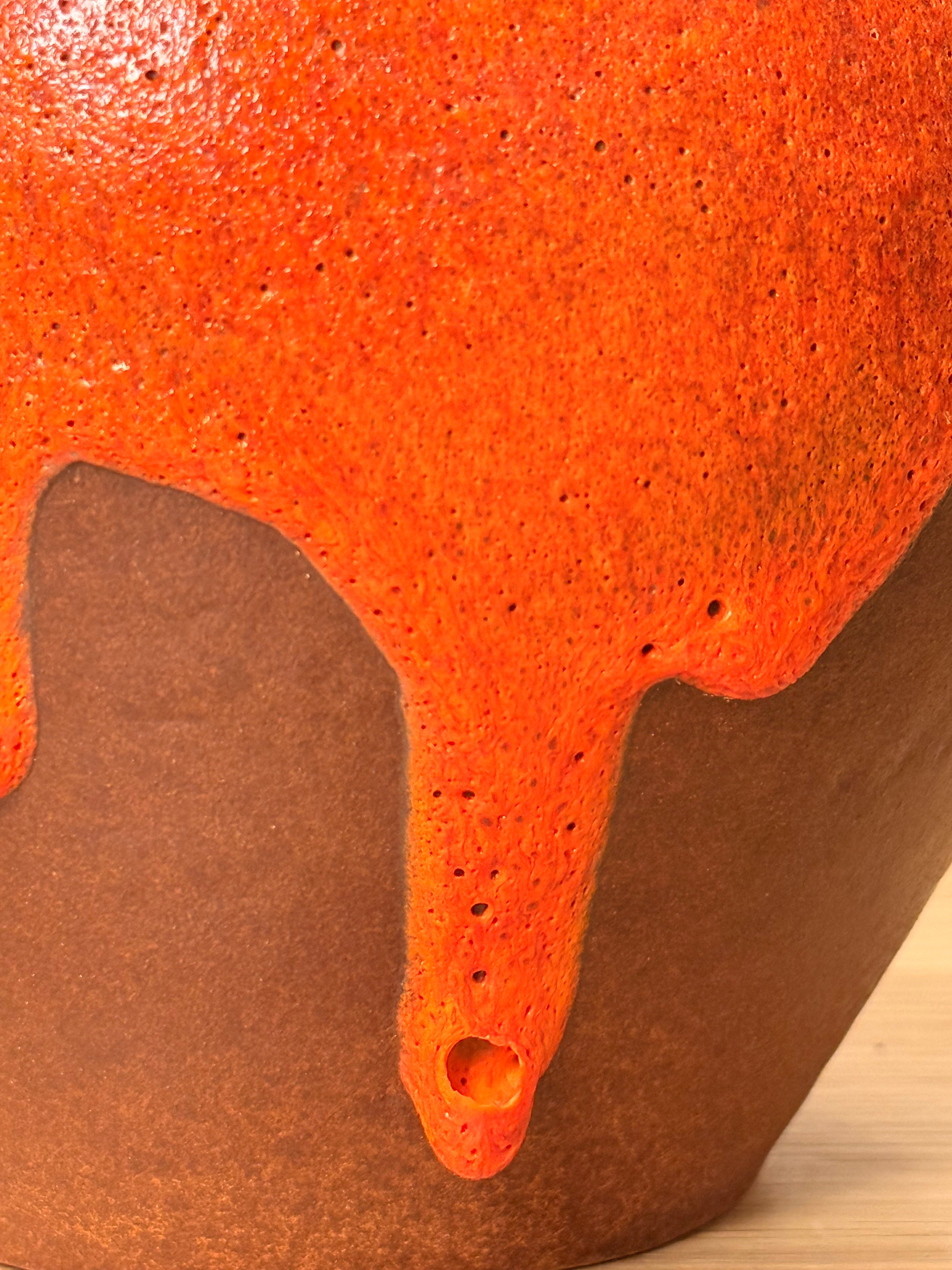Carstens Tönnieshof 7053/20 - Fat Lava - セラミック フラワーベース - 1960's-1970's , West Germany - cerote antiques