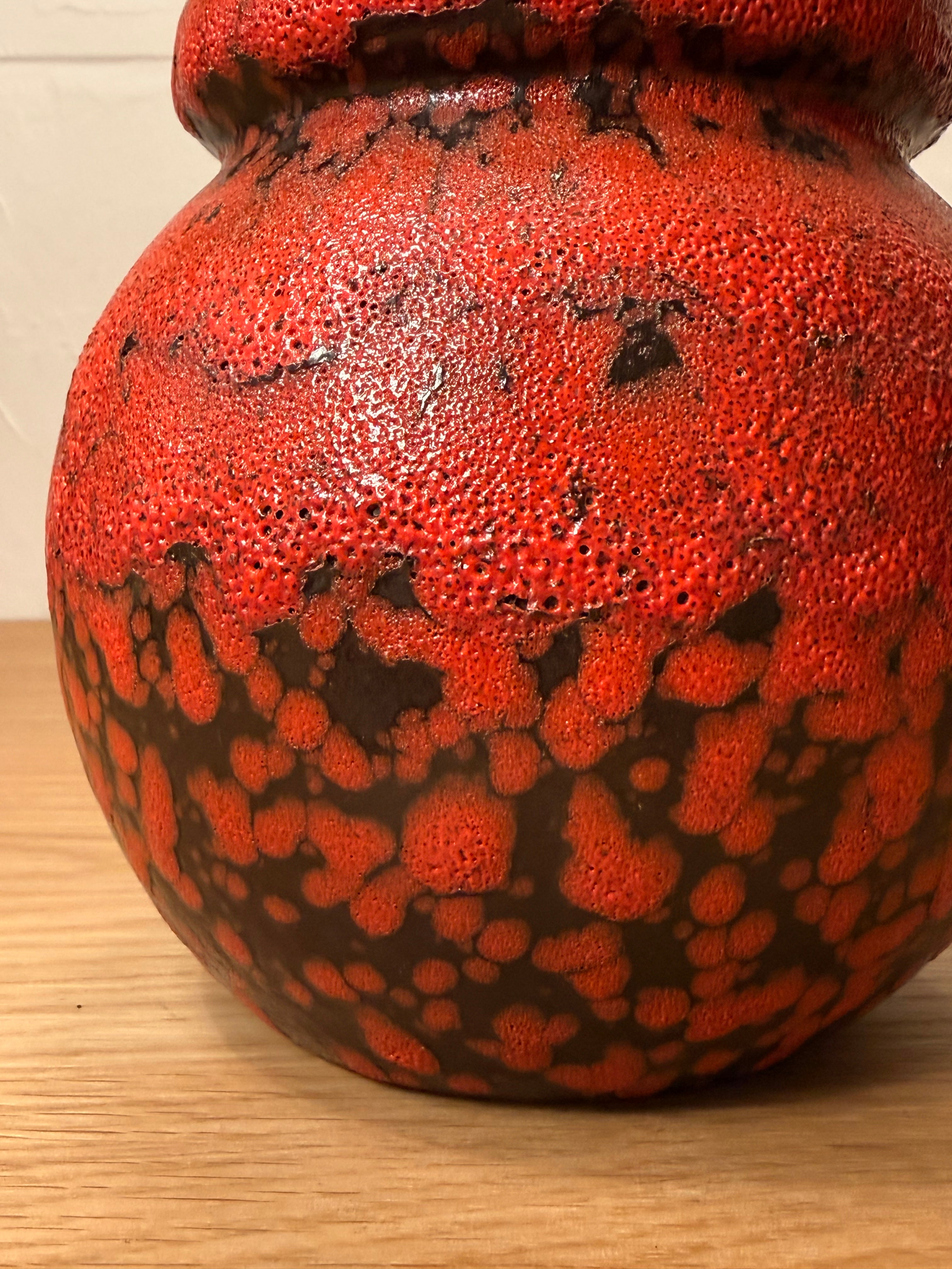 Scheurich "Wien" 269/22 , A.Seide - Fat Lava - セラミック フラワーベース - 1960's-1970's , West Germany - cerote antiques