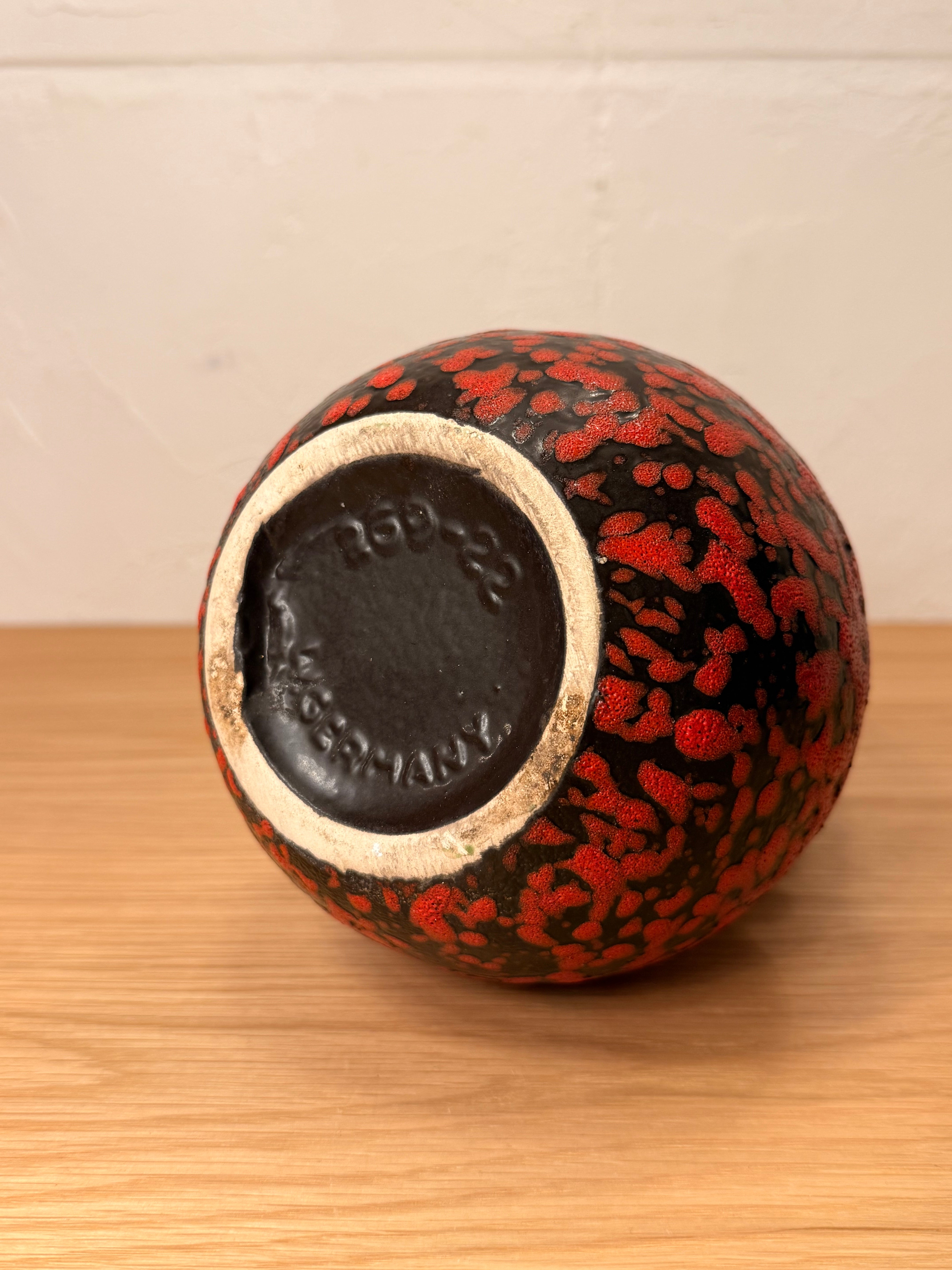 Scheurich "Wien" 269/22 , A.Seide - Fat Lava - セラミック フラワーベース - 1960's-1970's , West Germany - cerote antiques