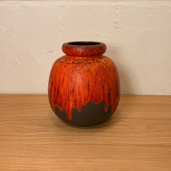 西ドイツ製 15㎝ フラワーベース scheurich Fat Lava Scheurich 284/19 Fat Lava セラミック フラワーベース 1960's-1970's