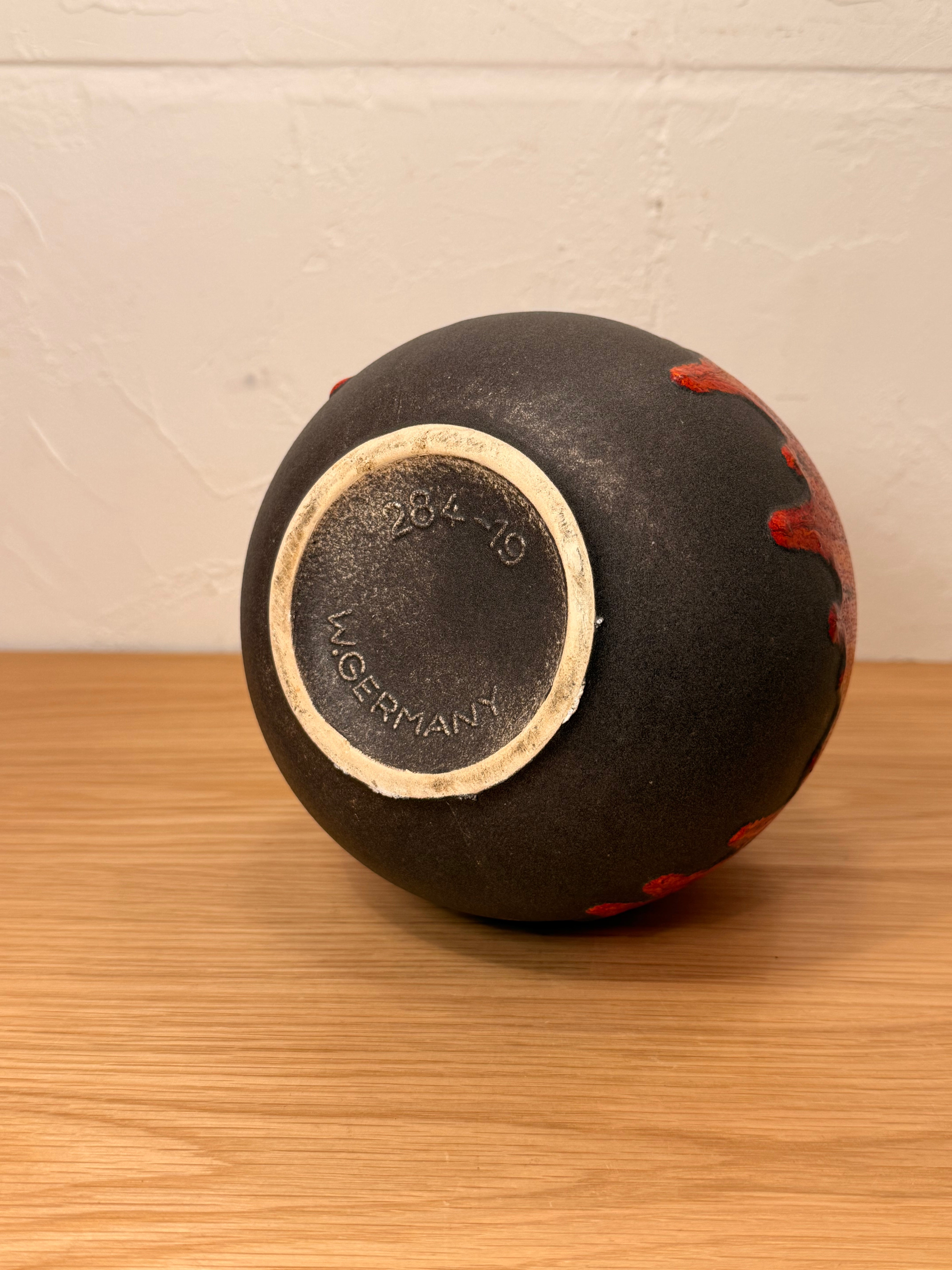 Scheurich 284/19 - Fat Lava - セラミック フラワーベース - 1960's-1970's , West Germany - cerote antiques