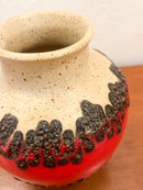 Bay Keramik 73/20 <br>Fat Lava <br>セラミック フラワーベース <br>1960's-1970's , West Germany <br>cerote antiques