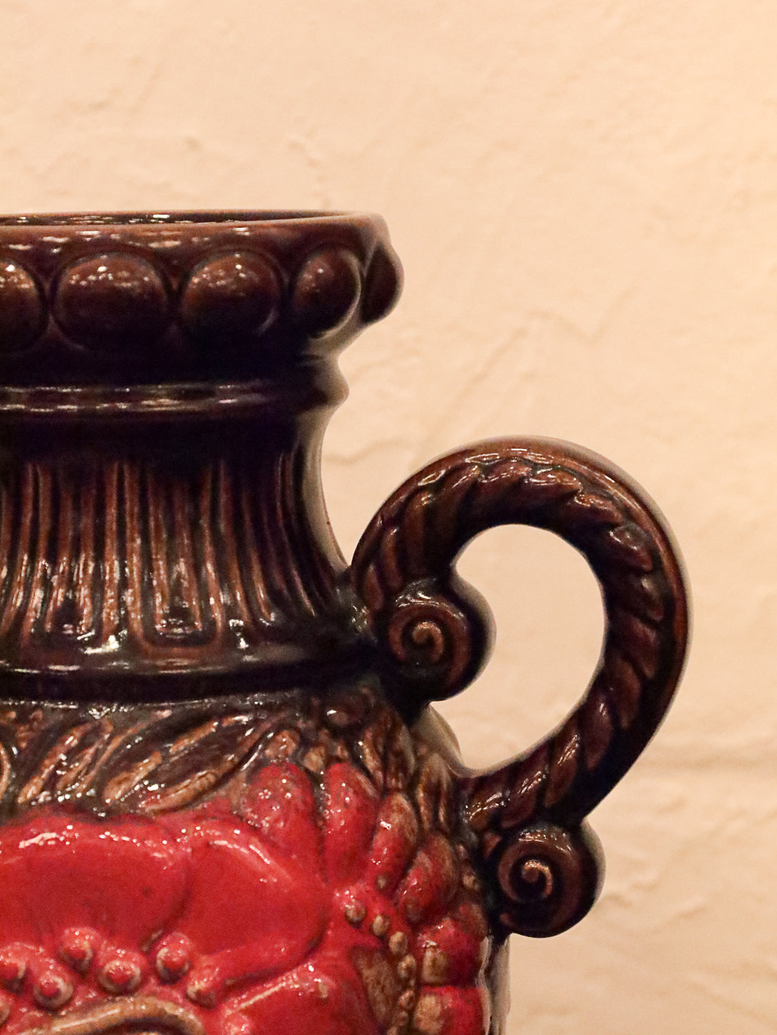 Scheurich 487-28 - West Germany - Fat Lava - セラミックフラワーベース - cerote antiques