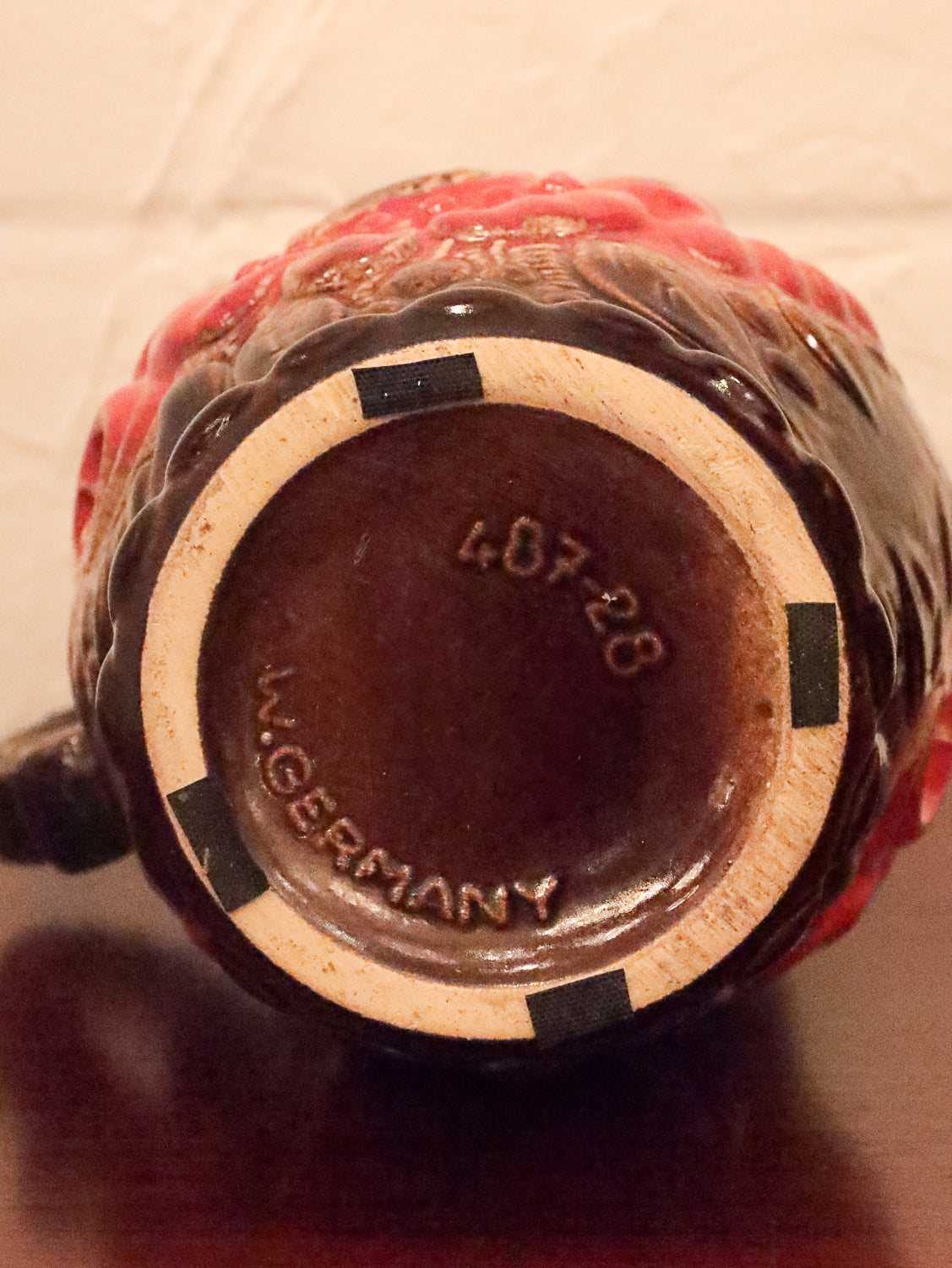 Scheurich 487-28 - West Germany - Fat Lava - セラミックフラワーベース - cerote antiques