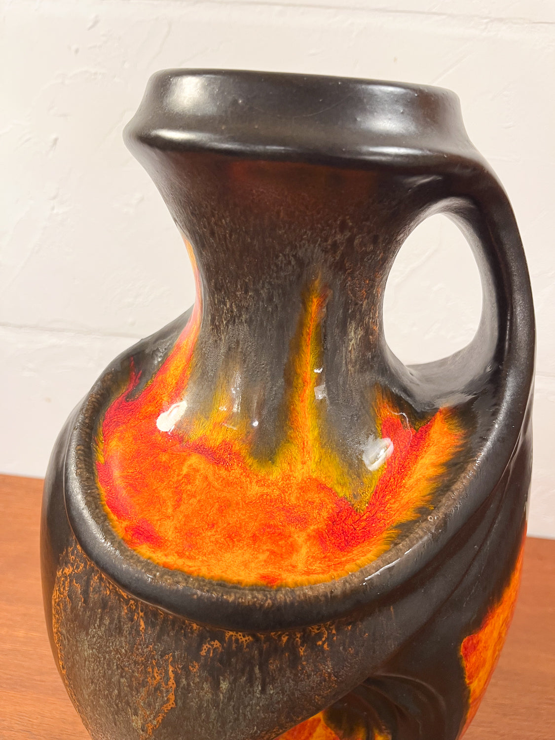 Walter Gerhards 2/45 - Fat Lava - セラミック フラワーベース - West Germany - cerote antiques