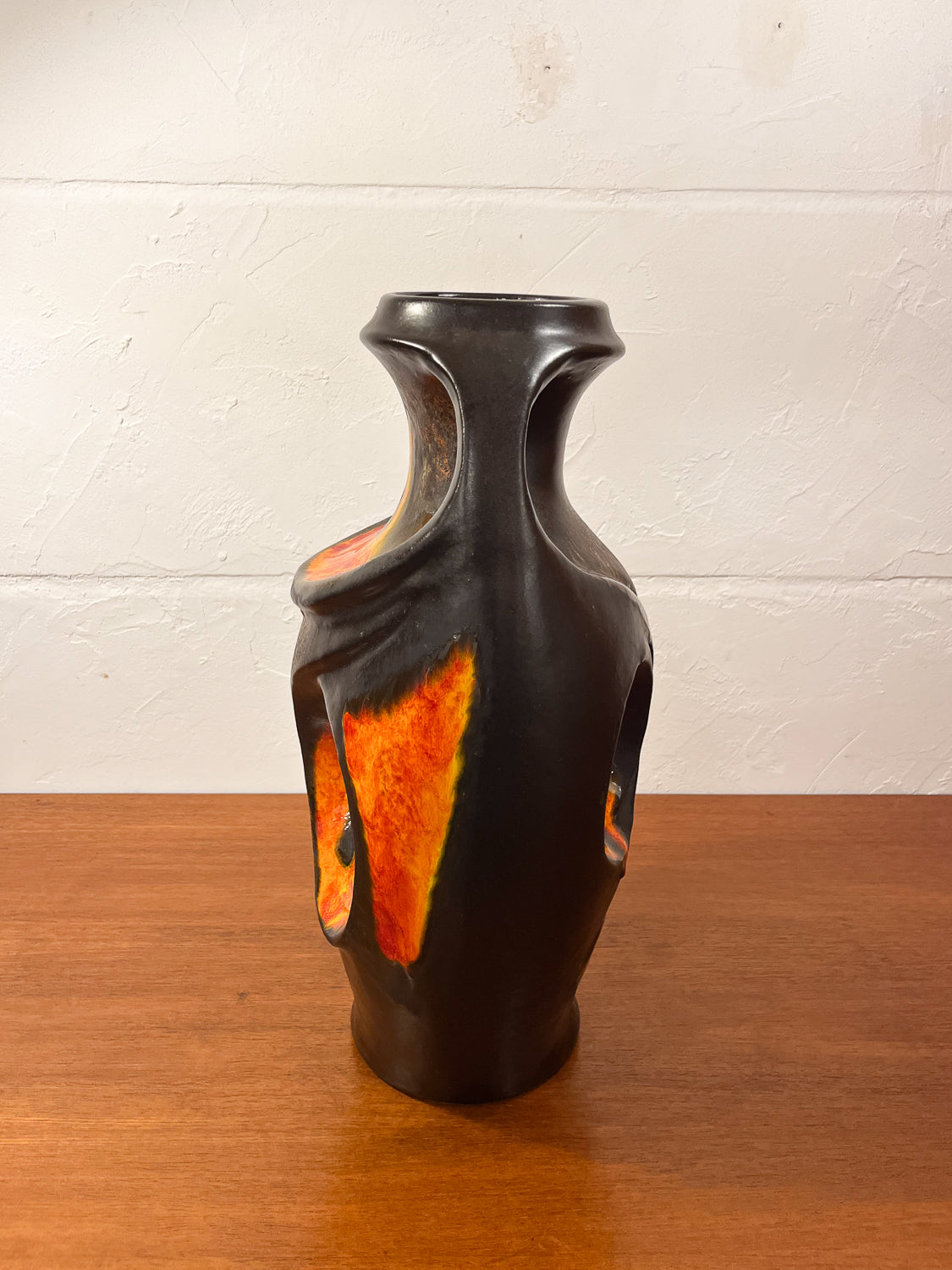 Walter Gerhards 2/45 - Fat Lava - セラミック フラワーベース - West Germany - cerote antiques