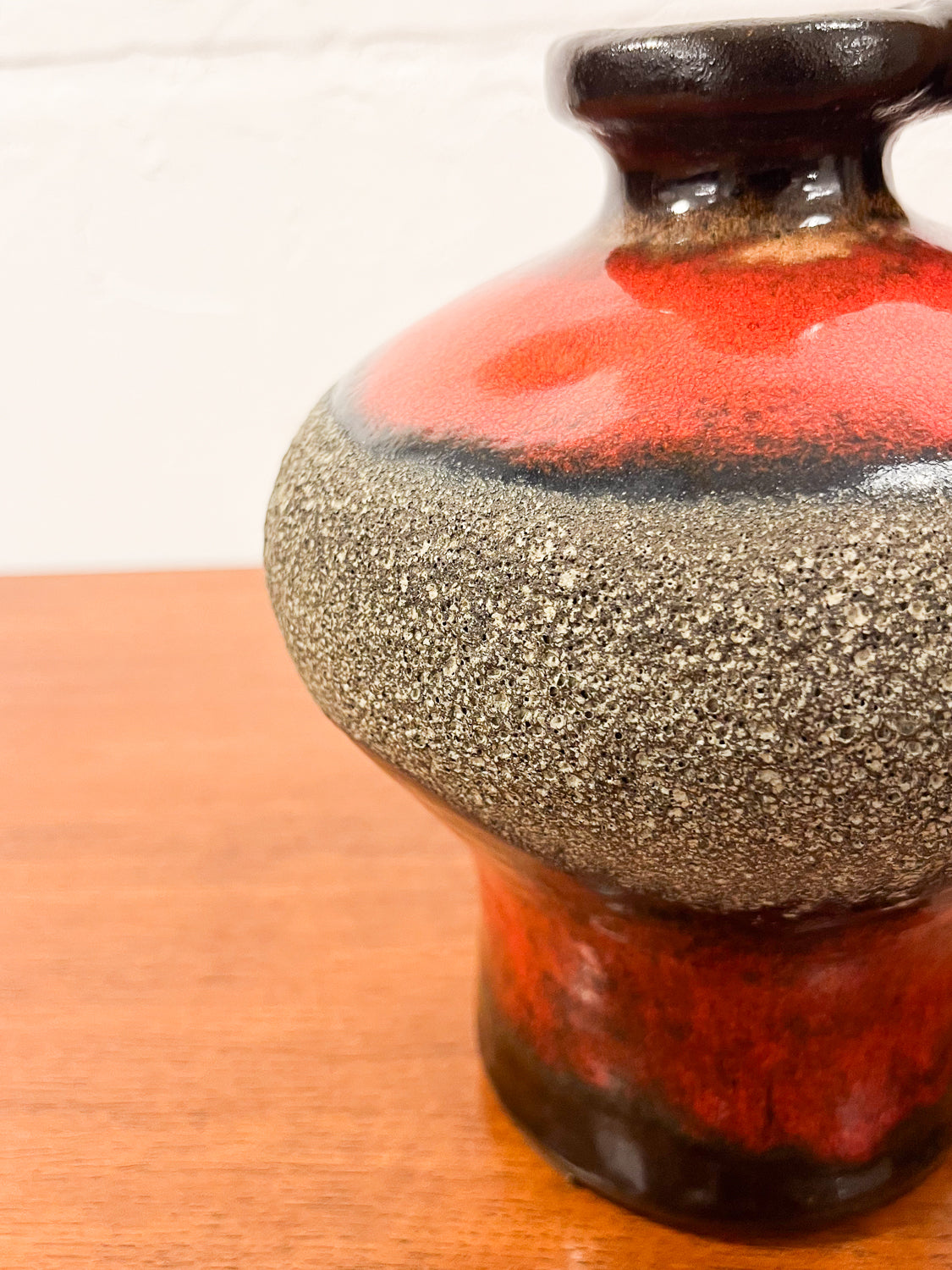 Fat Lava - セラミック フラワーベース - West Germany - cerote antiques