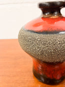 Fat Lava <br>セラミック フラワーベース <br> West Germany <br>cerote antiques