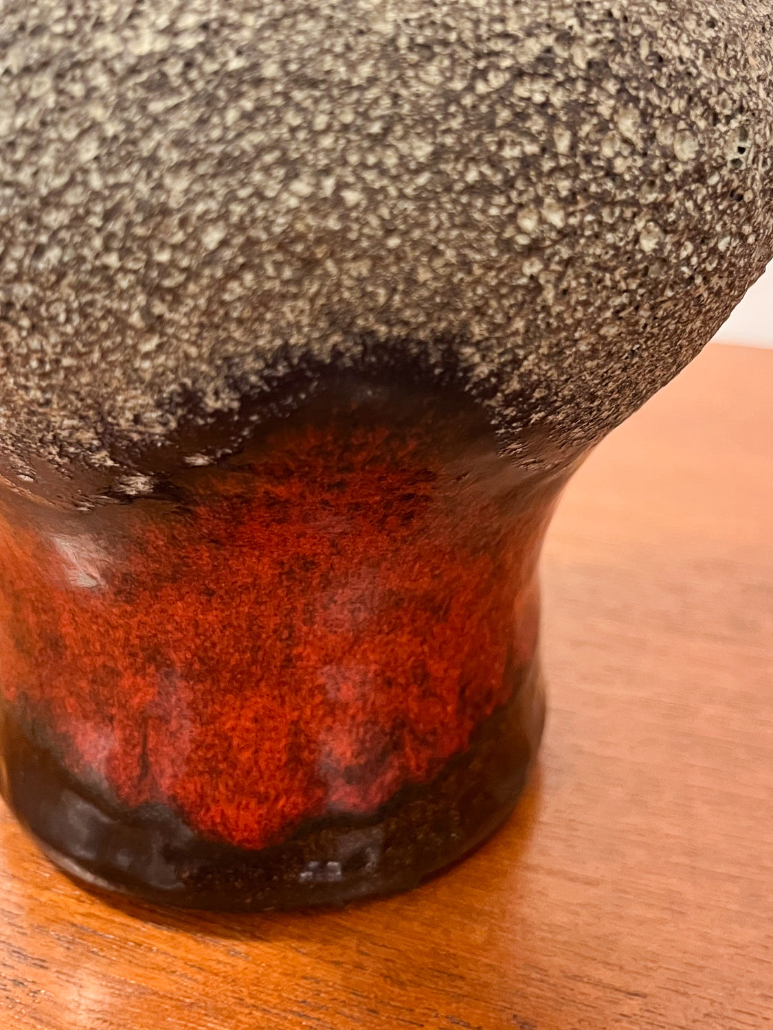 Fat Lava - セラミック フラワーベース - West Germany - cerote antiques