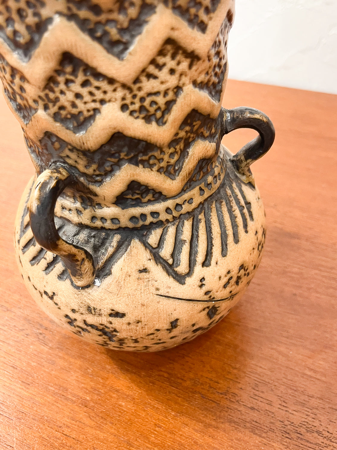 Fat Lava - セラミック フラワーベース - West Germany - cerote antiques