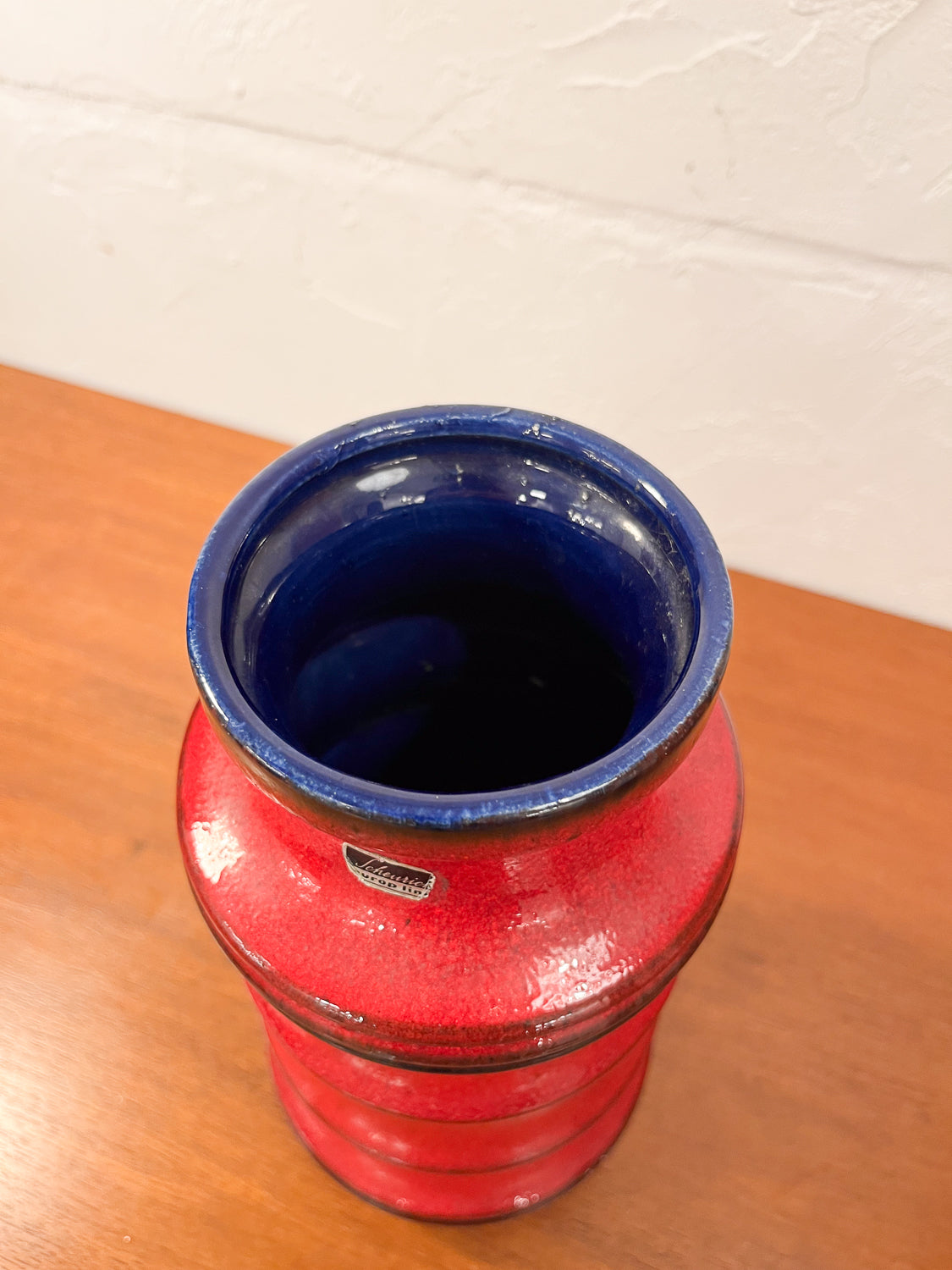 Scheurich - セラミック フラワーベース - West Germany - cerote antiques