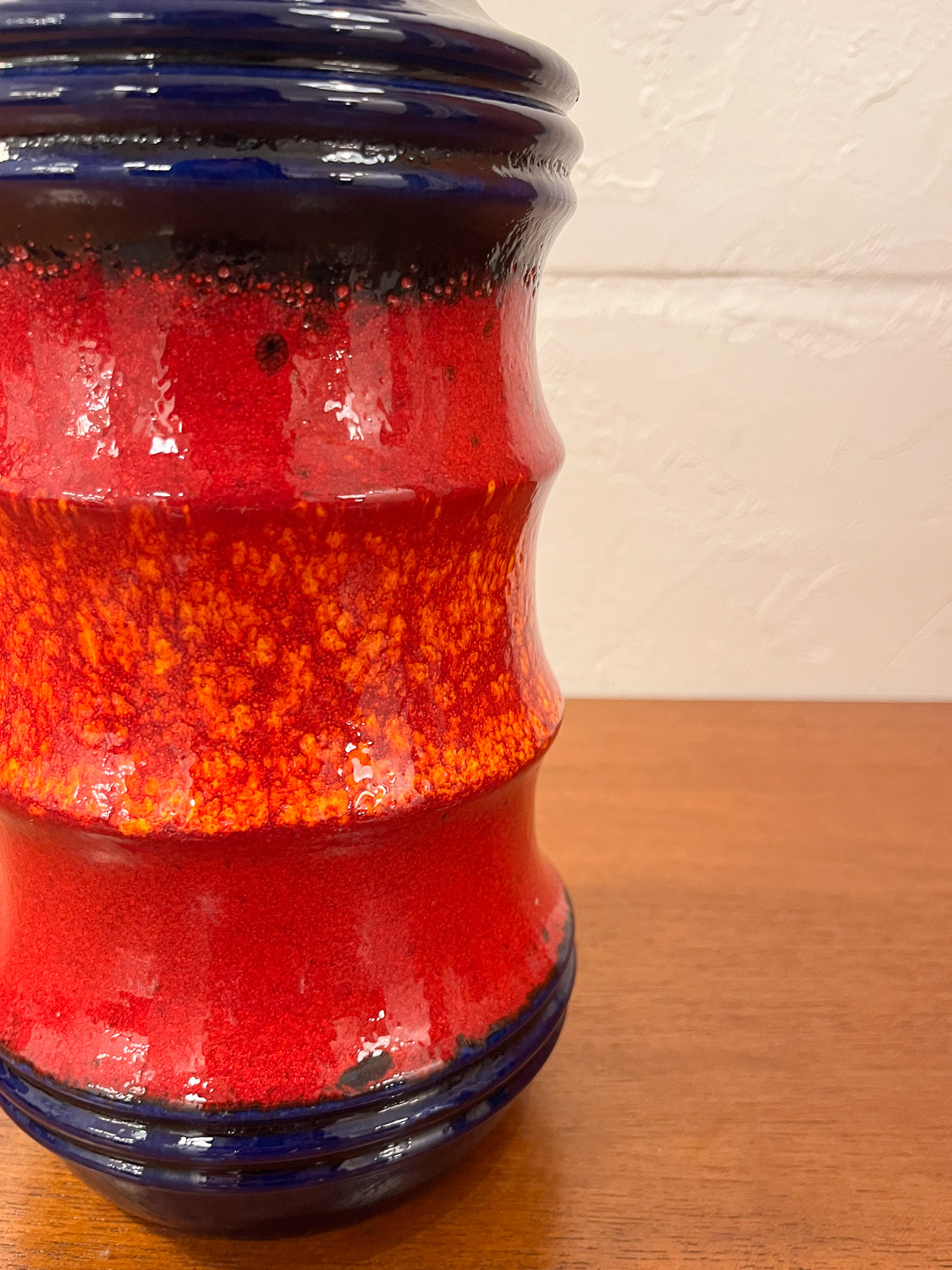 Scheurich - Fat Lava - セラミック フラワーベース - West Germany - cerote antiques