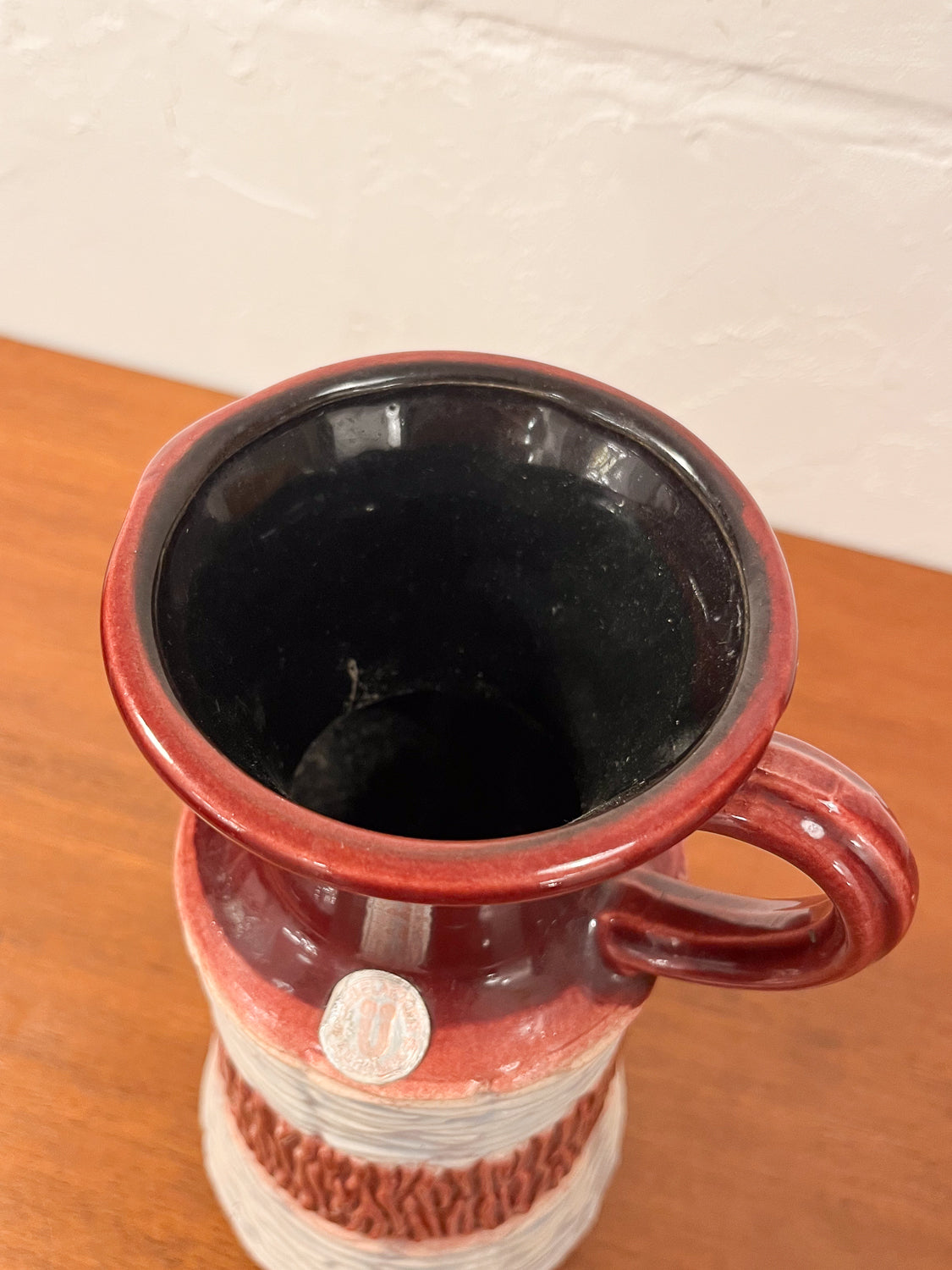 Üebelacker Keramik 1758/25 - Fat Lava - セラミック フラワーベース - West Germany - cerote antiques