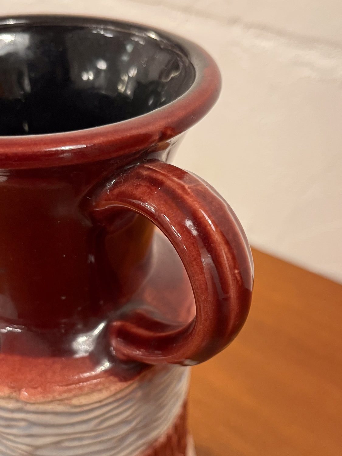 Üebelacker Keramik 1758/25 - Fat Lava - セラミック フラワーベース - West Germany - cerote antiques