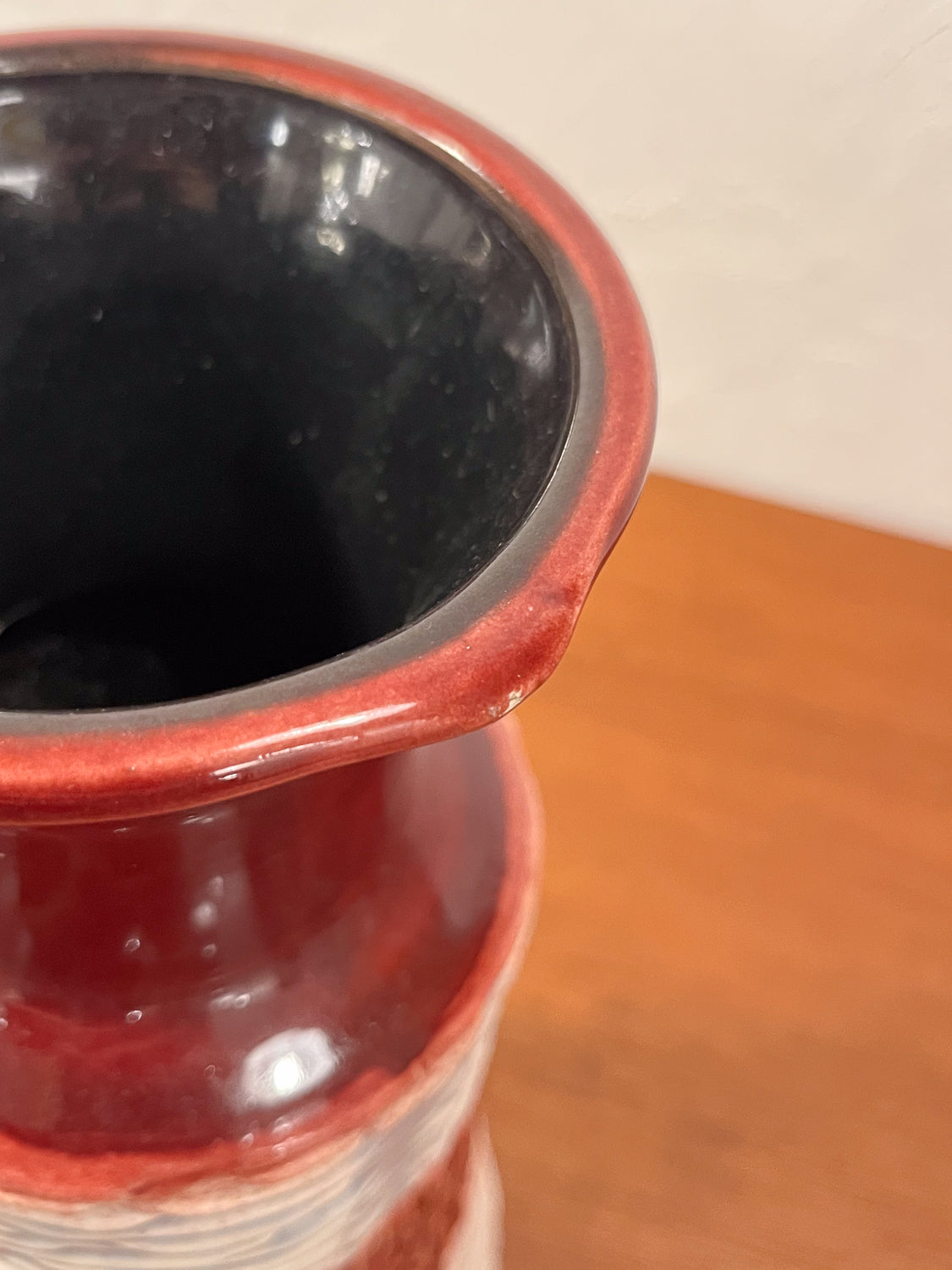 Üebelacker Keramik 1758/25 - Fat Lava - セラミック フラワーベース - West Germany - cerote antiques