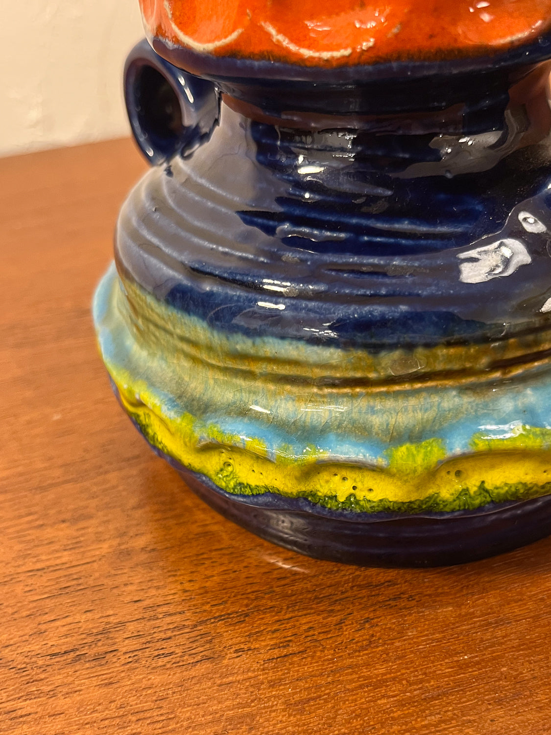 Fat Lava - セラミック キャンドルホルダー - West Germany - cerote antiques