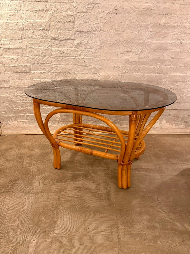 ガラストップサイドテーブル ヴィンテージ SHARK ATTACK