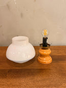 ミルクガラステーブルランプ <br> cerote antiques